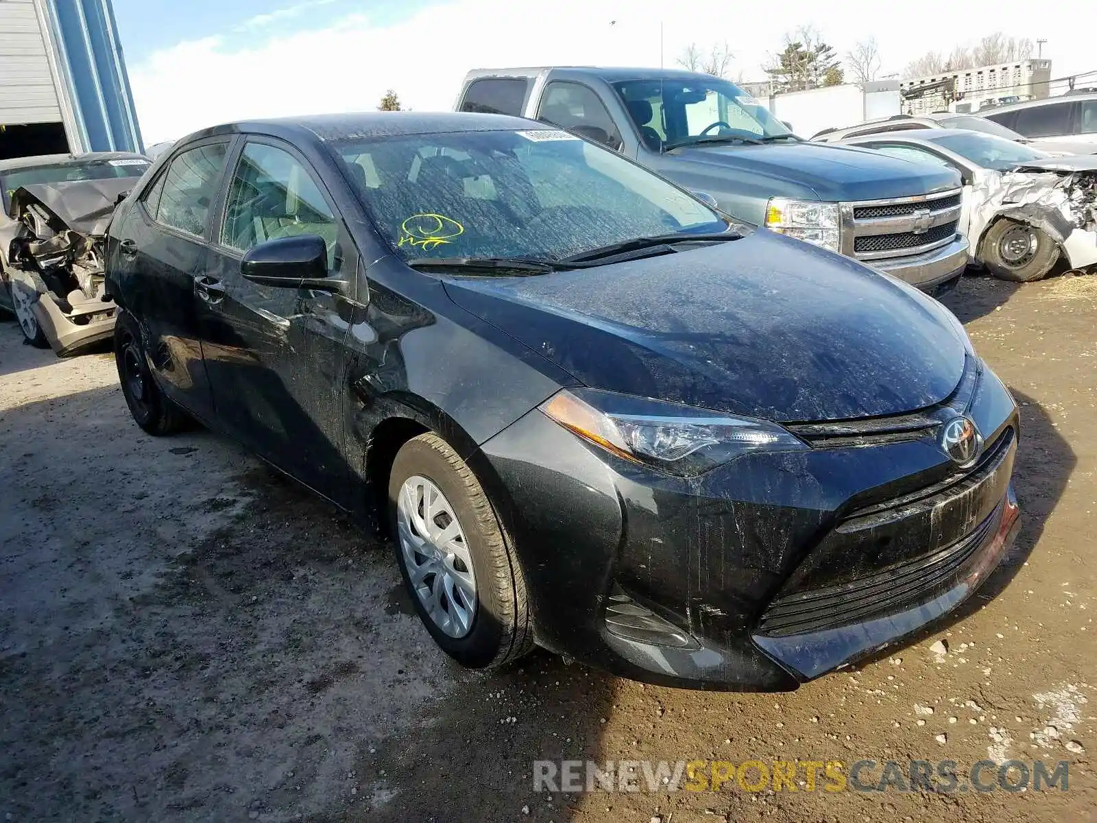 1 Photograph of a damaged car 5YFBURHE7KP916135 TOYOTA COROLLA 2019