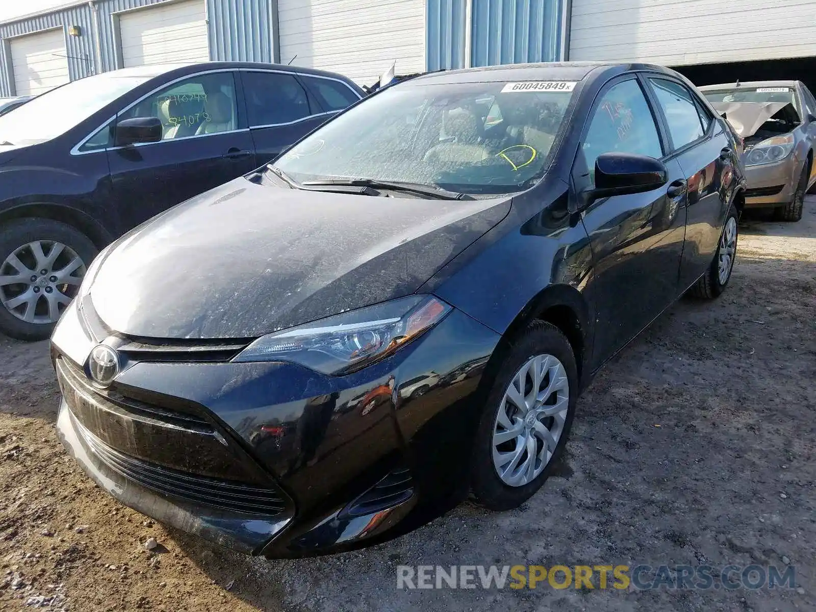 2 Photograph of a damaged car 5YFBURHE7KP916135 TOYOTA COROLLA 2019