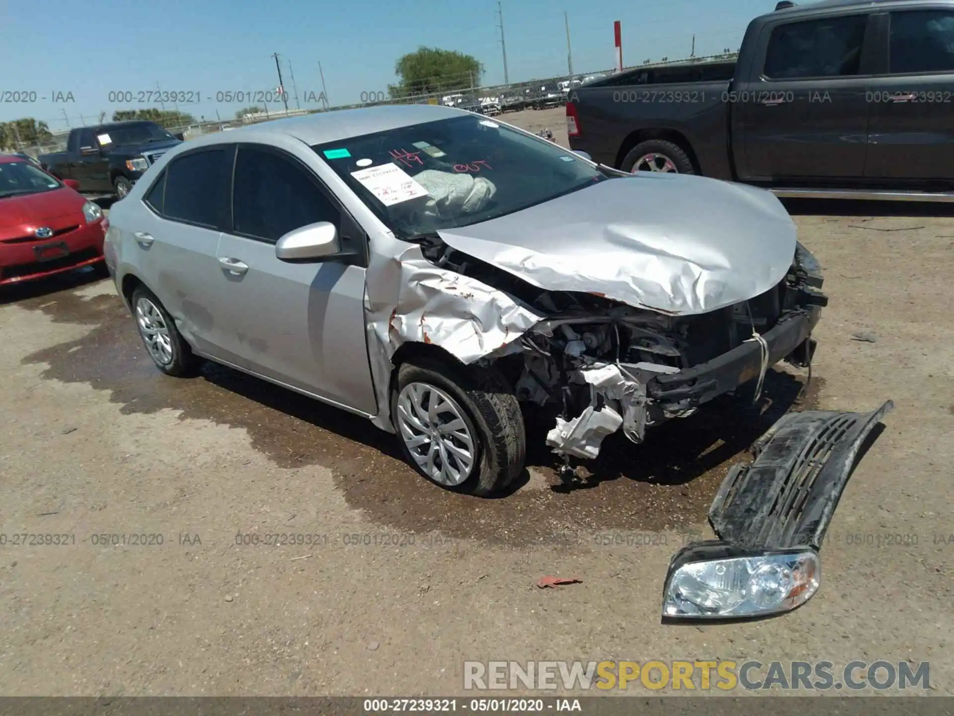 1 Photograph of a damaged car 5YFBURHE7KP916457 TOYOTA COROLLA 2019