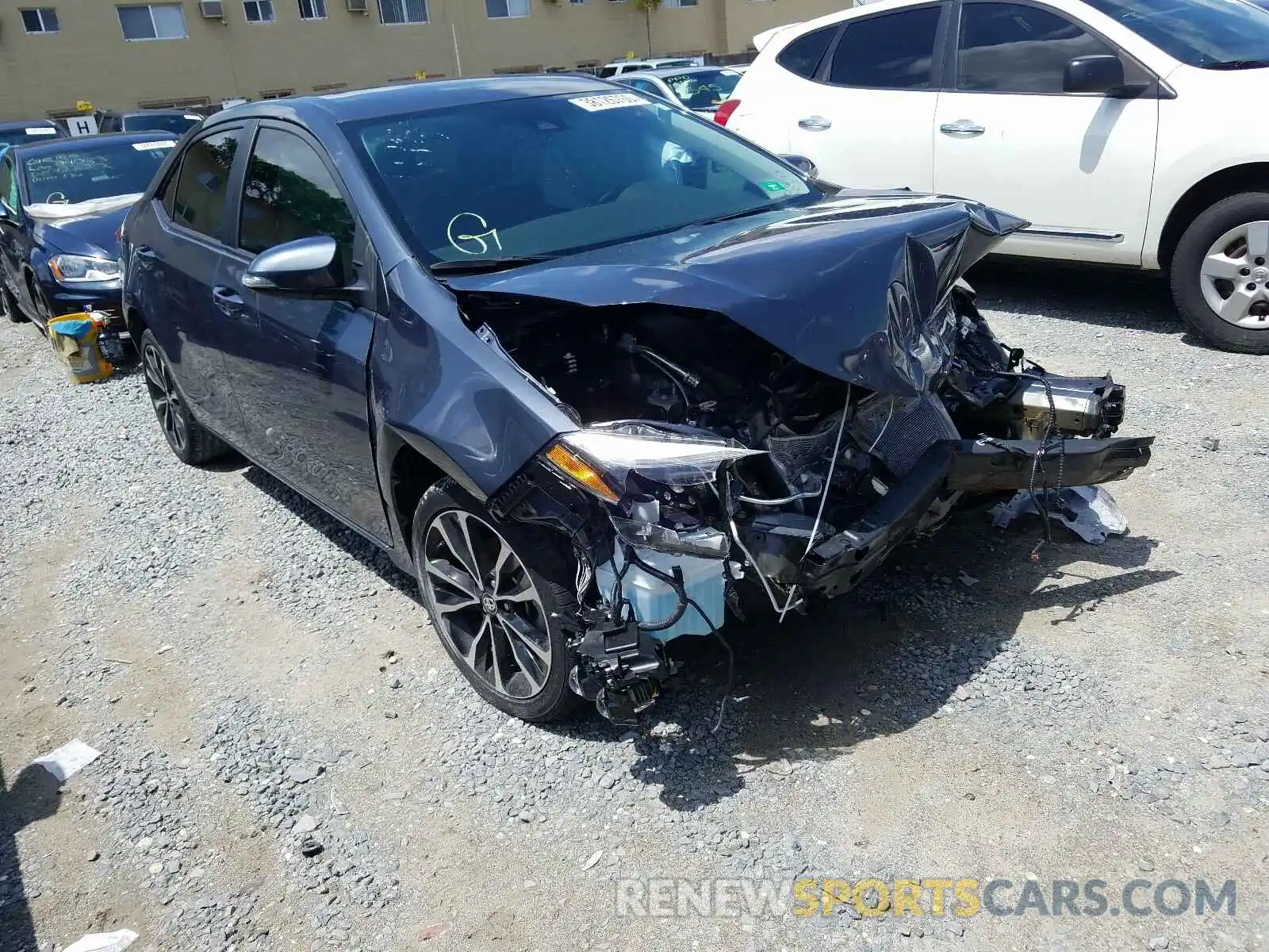 1 Photograph of a damaged car 5YFBURHE7KP916877 TOYOTA COROLLA 2019