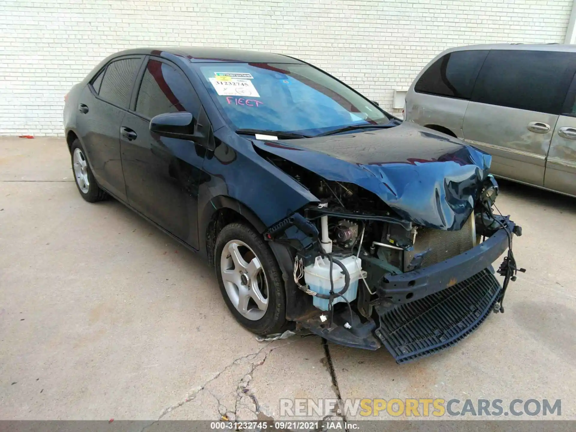 1 Photograph of a damaged car 5YFBURHE7KP916913 TOYOTA COROLLA 2019