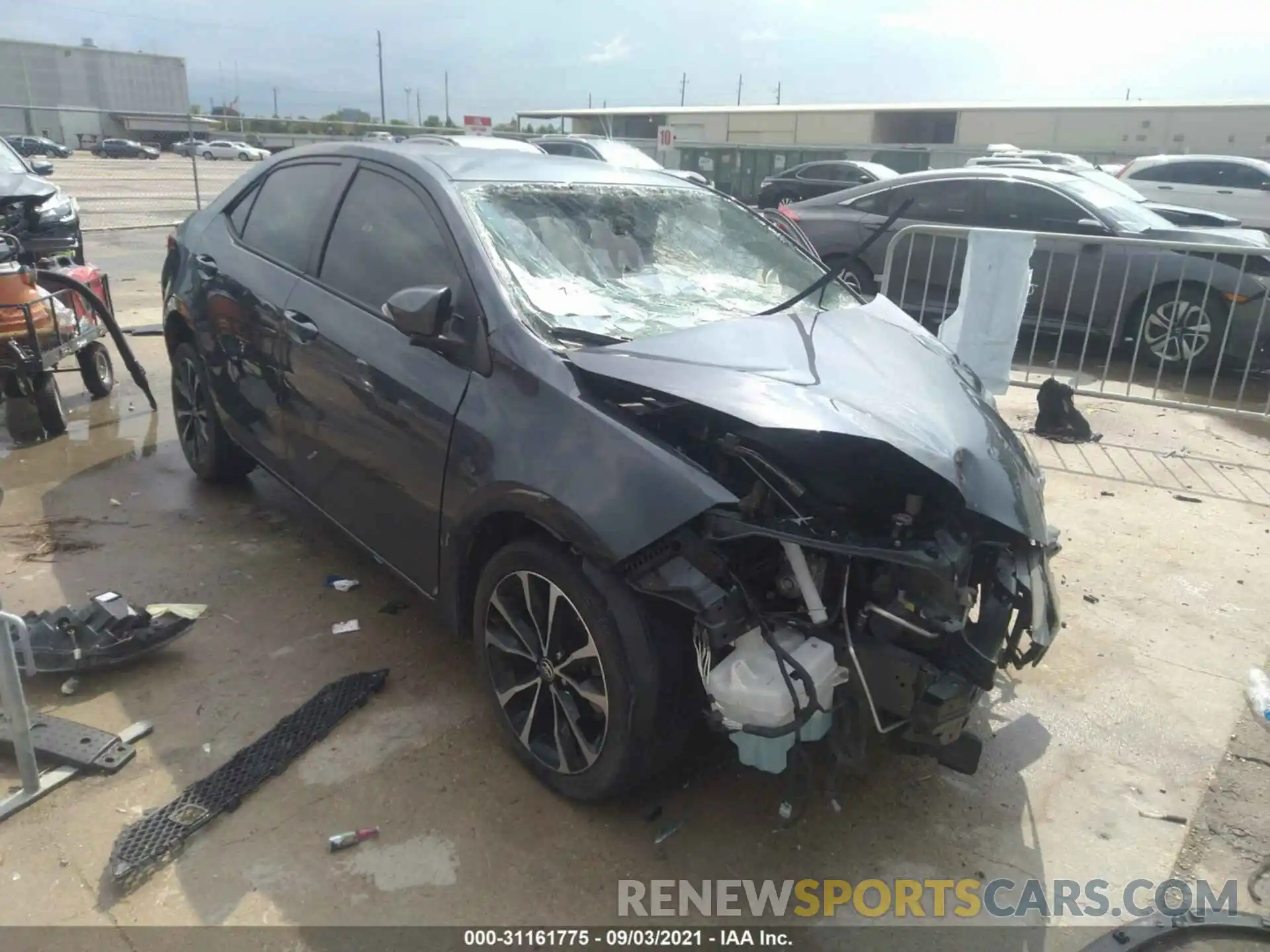 1 Photograph of a damaged car 5YFBURHE7KP916975 TOYOTA COROLLA 2019