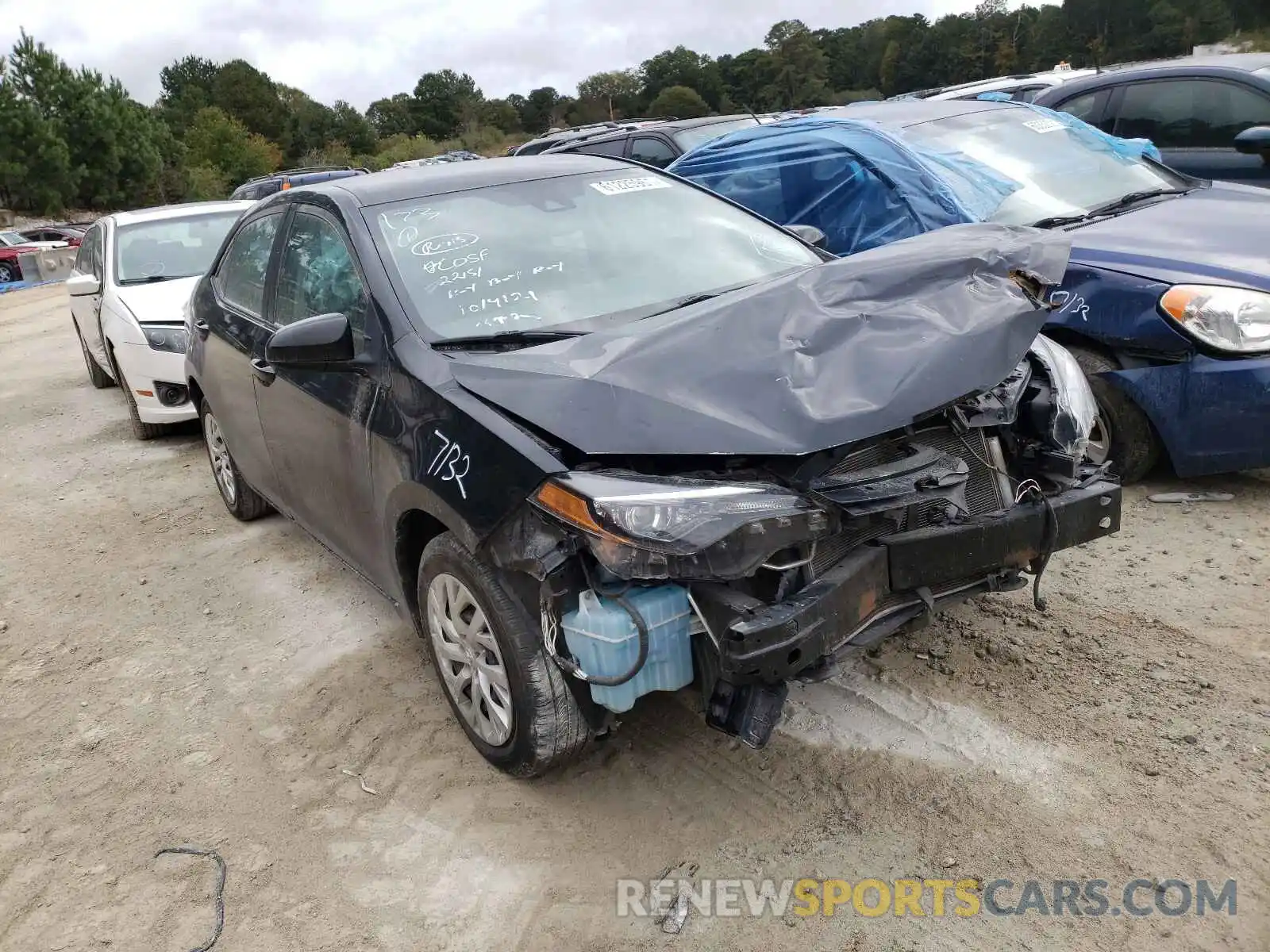 1 Photograph of a damaged car 5YFBURHE7KP917057 TOYOTA COROLLA 2019