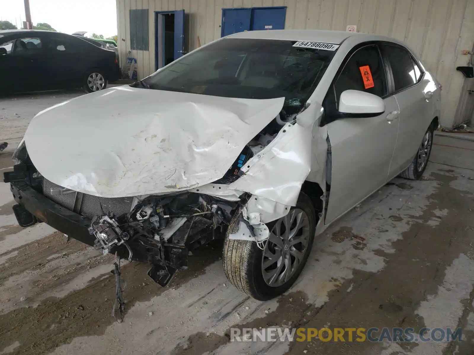 2 Photograph of a damaged car 5YFBURHE7KP917348 TOYOTA COROLLA 2019