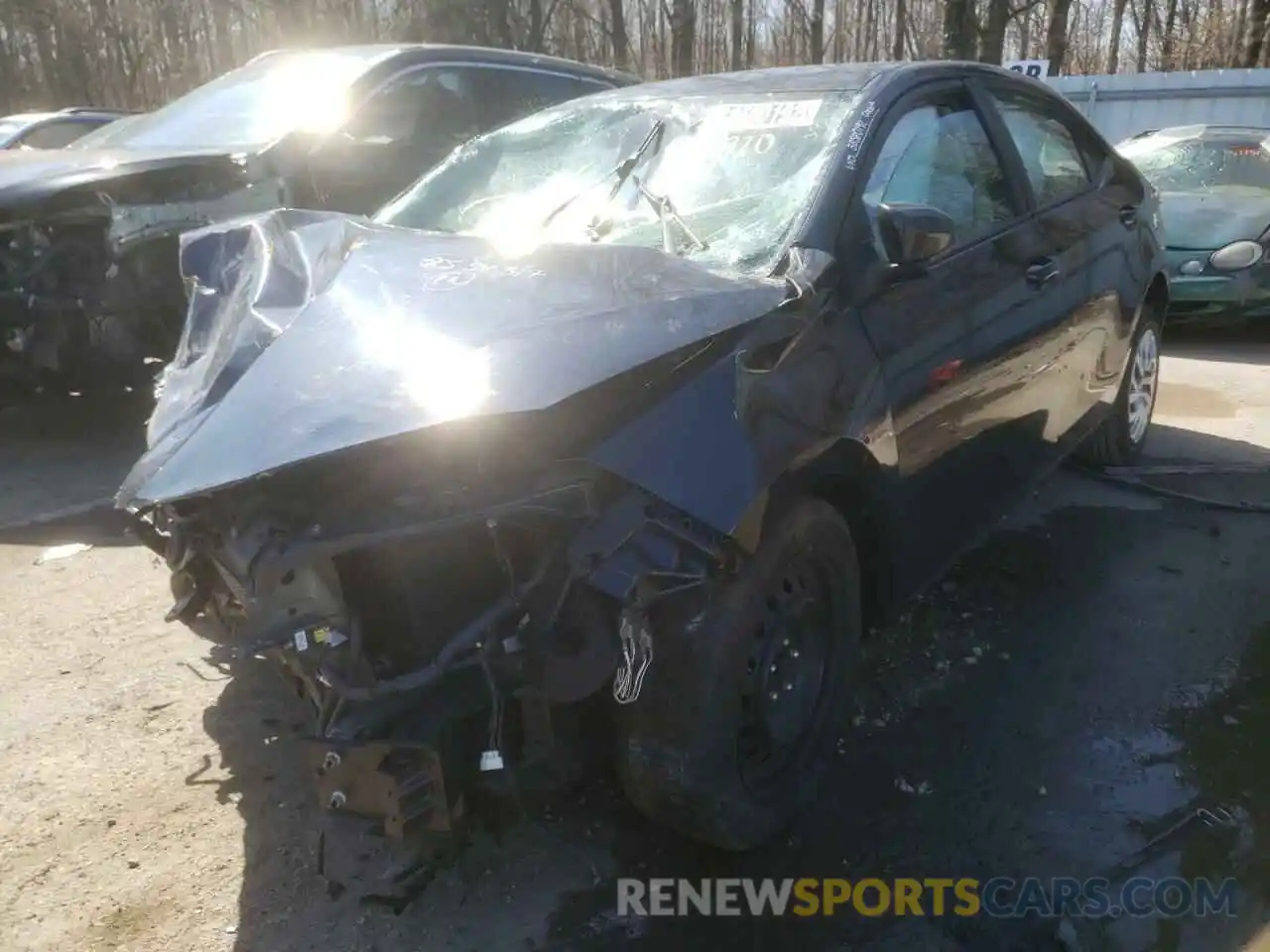 2 Photograph of a damaged car 5YFBURHE7KP919097 TOYOTA COROLLA 2019