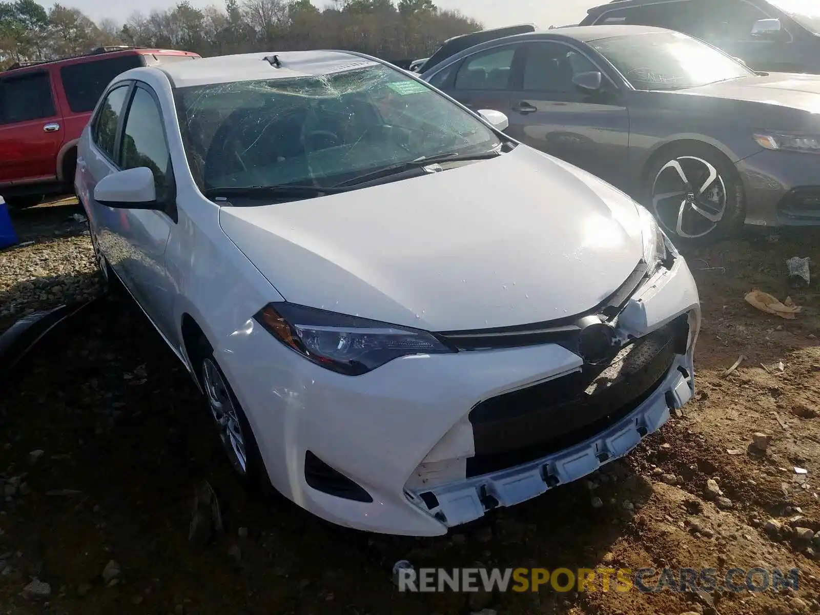 1 Photograph of a damaged car 5YFBURHE7KP919312 TOYOTA COROLLA 2019