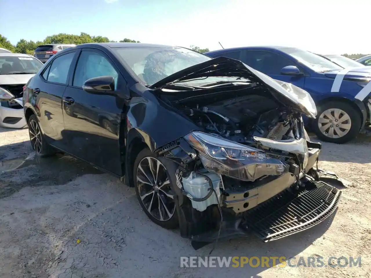 1 Photograph of a damaged car 5YFBURHE7KP919553 TOYOTA COROLLA 2019