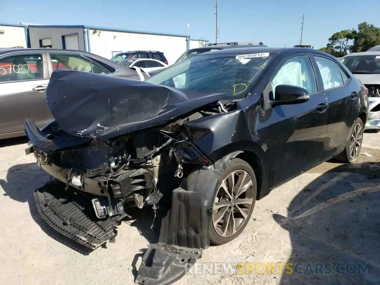 2 Photograph of a damaged car 5YFBURHE7KP919553 TOYOTA COROLLA 2019