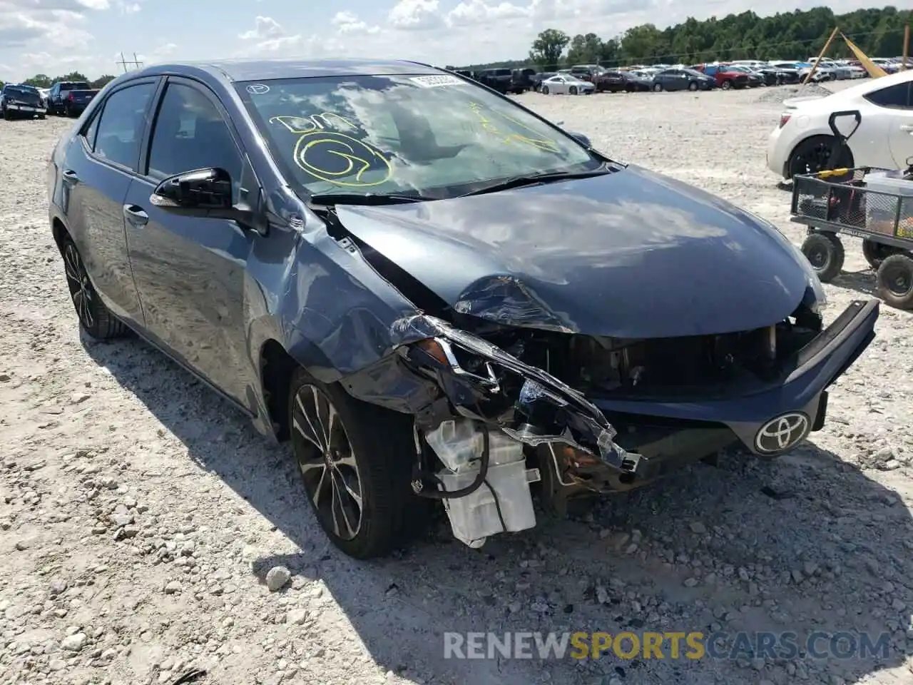 1 Photograph of a damaged car 5YFBURHE7KP919908 TOYOTA COROLLA 2019