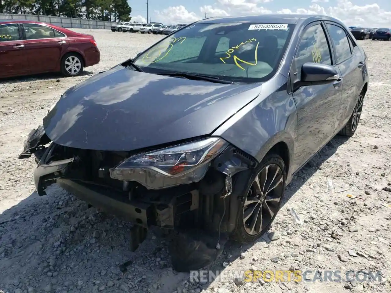 2 Photograph of a damaged car 5YFBURHE7KP919908 TOYOTA COROLLA 2019