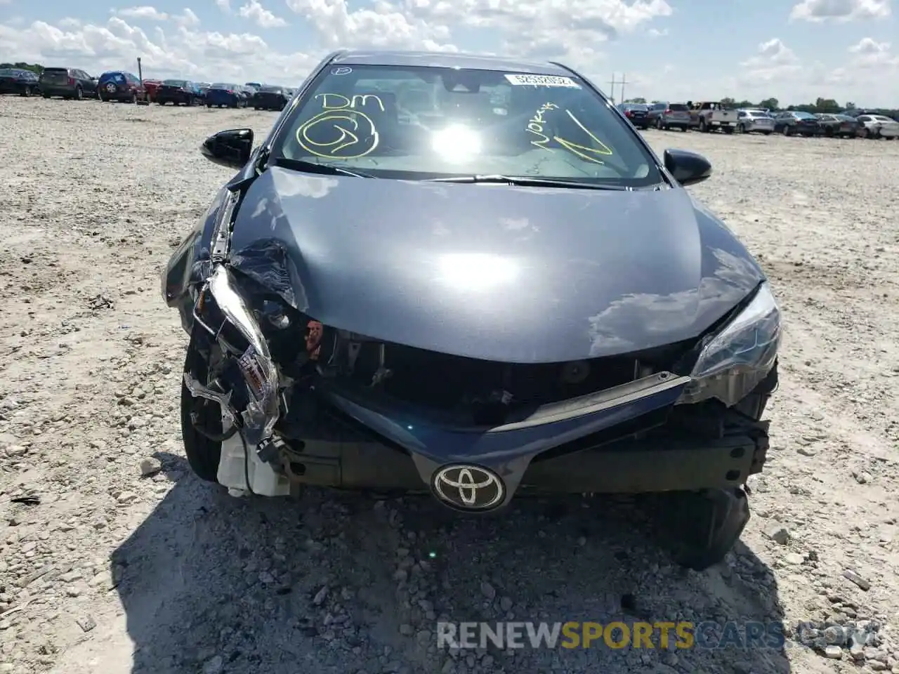 9 Photograph of a damaged car 5YFBURHE7KP919908 TOYOTA COROLLA 2019