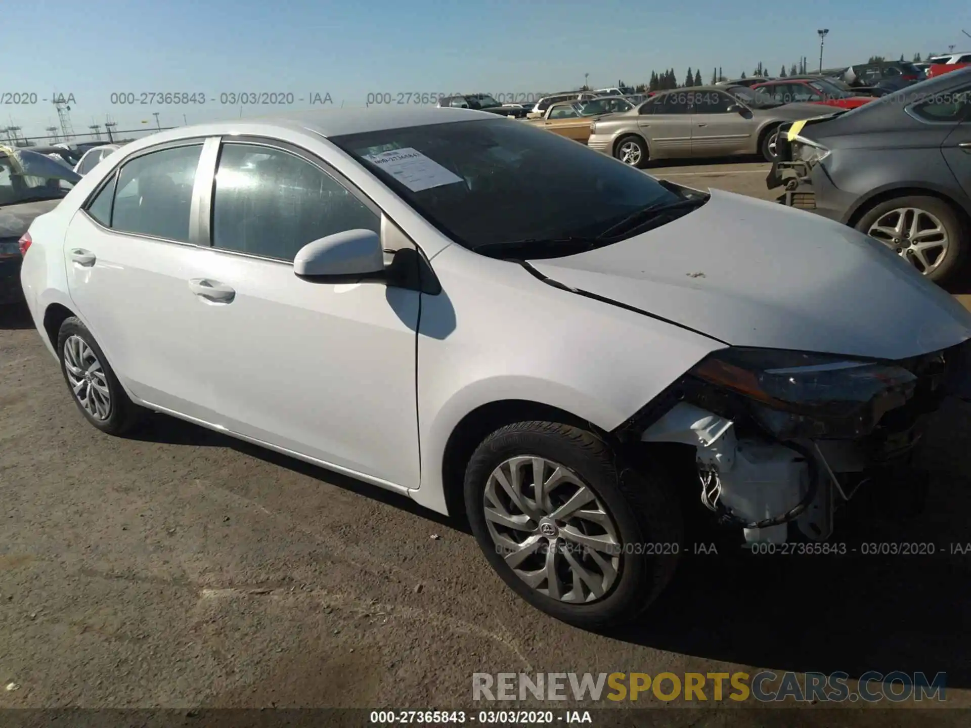 1 Photograph of a damaged car 5YFBURHE7KP919939 TOYOTA COROLLA 2019