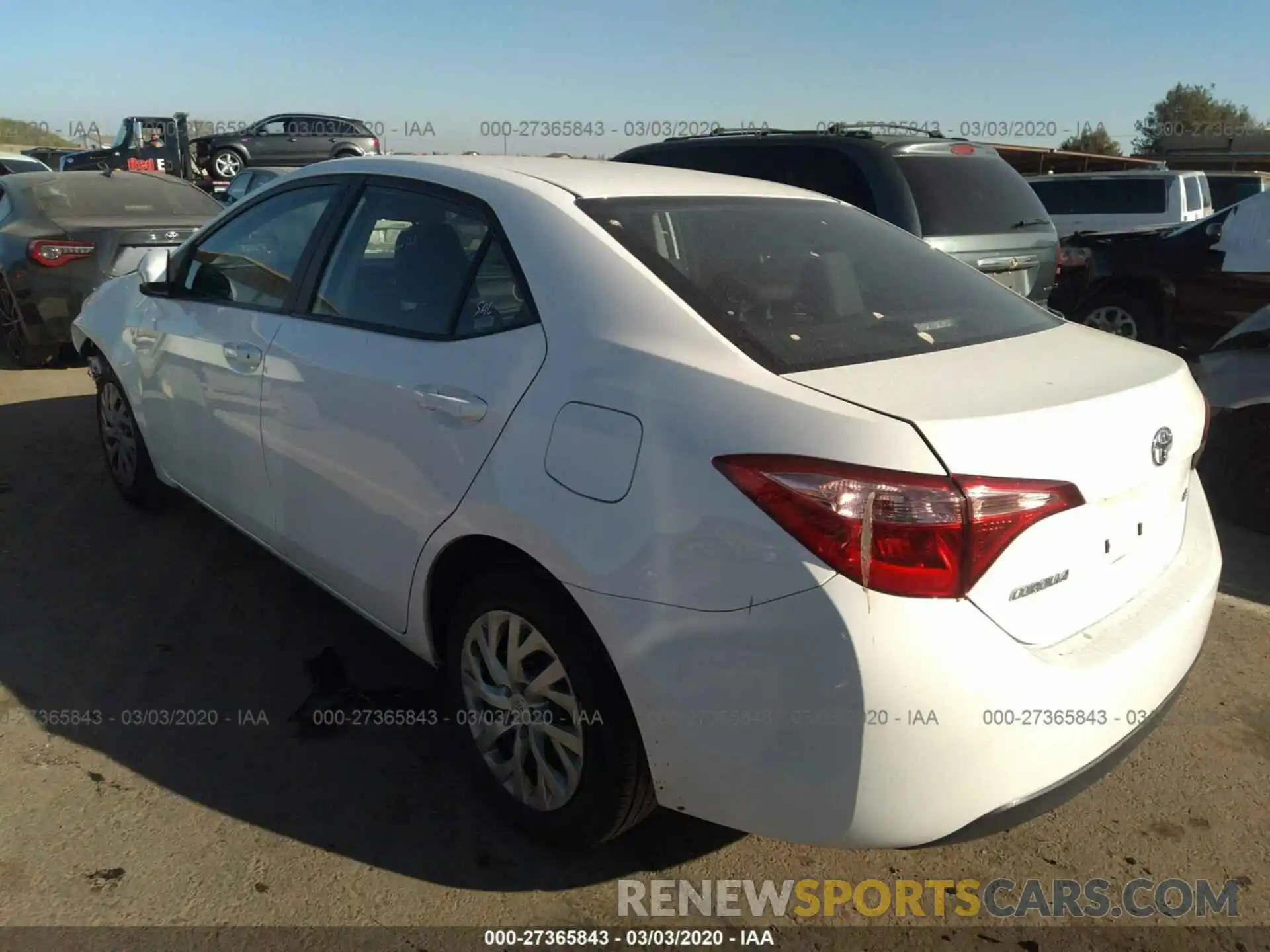 3 Photograph of a damaged car 5YFBURHE7KP919939 TOYOTA COROLLA 2019