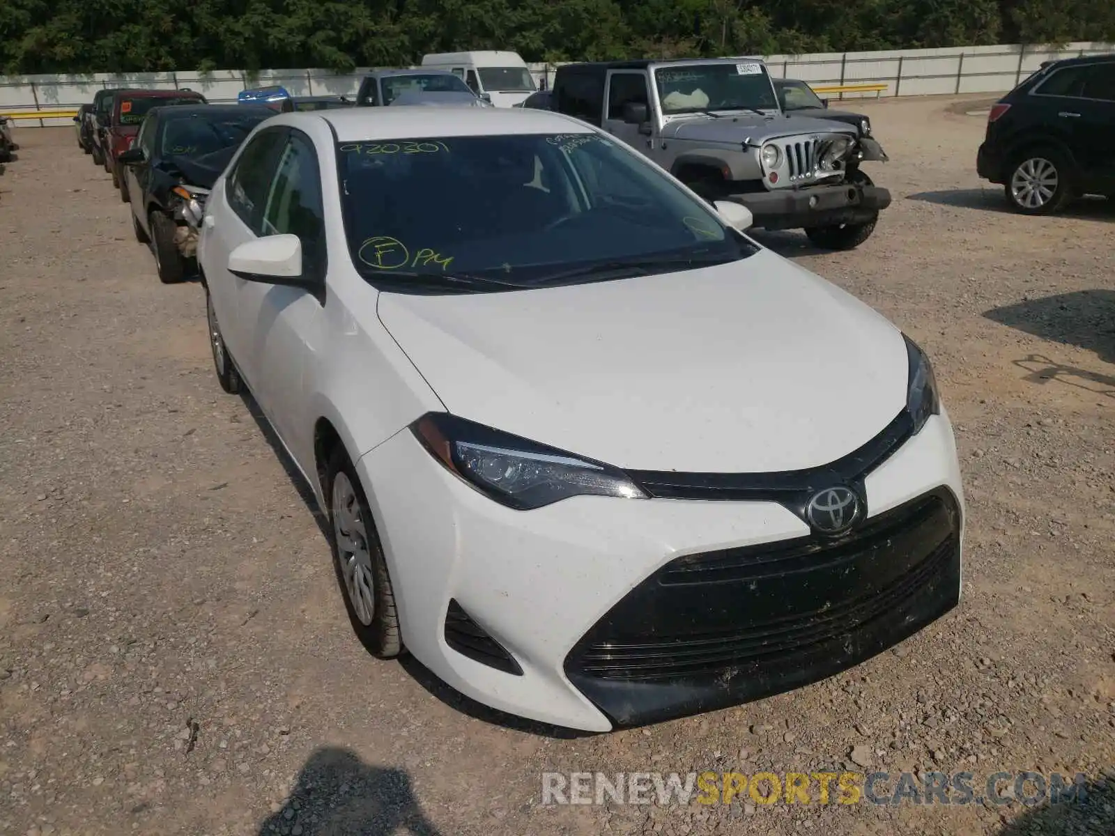 1 Photograph of a damaged car 5YFBURHE7KP920301 TOYOTA COROLLA 2019