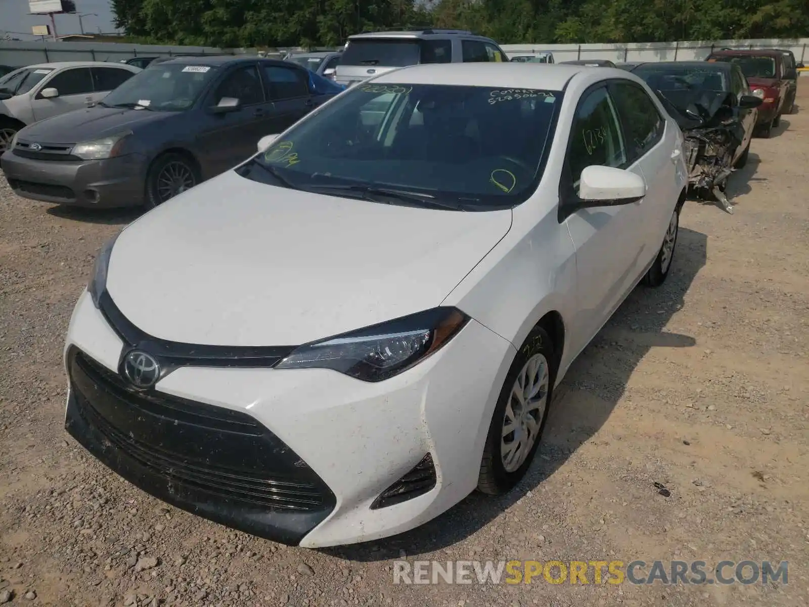 2 Photograph of a damaged car 5YFBURHE7KP920301 TOYOTA COROLLA 2019