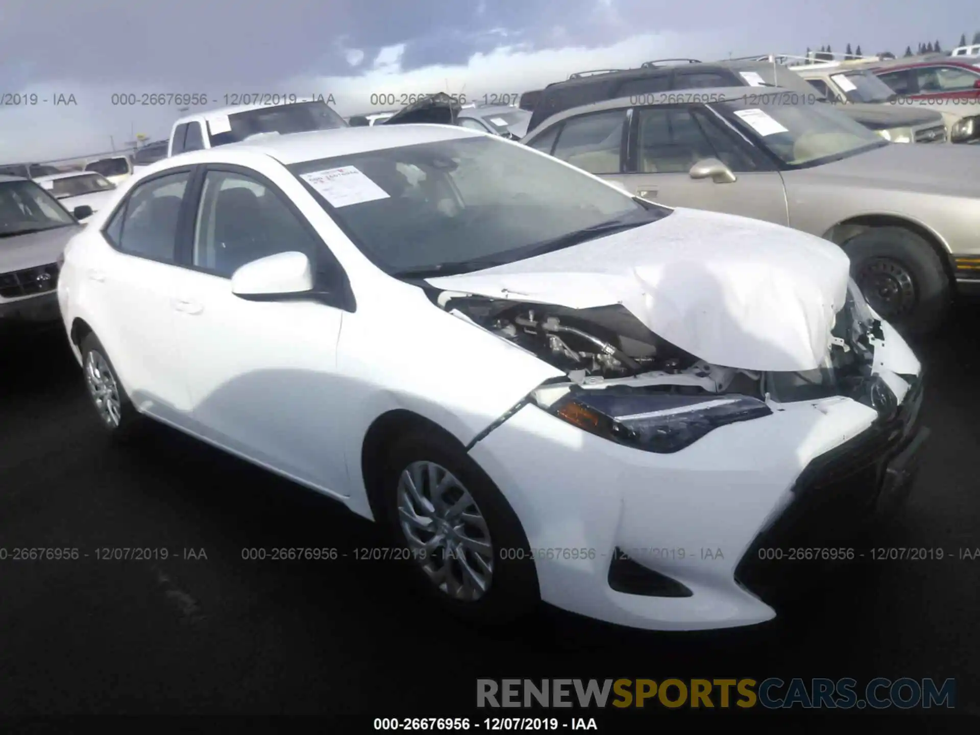 1 Photograph of a damaged car 5YFBURHE7KP920377 TOYOTA COROLLA 2019