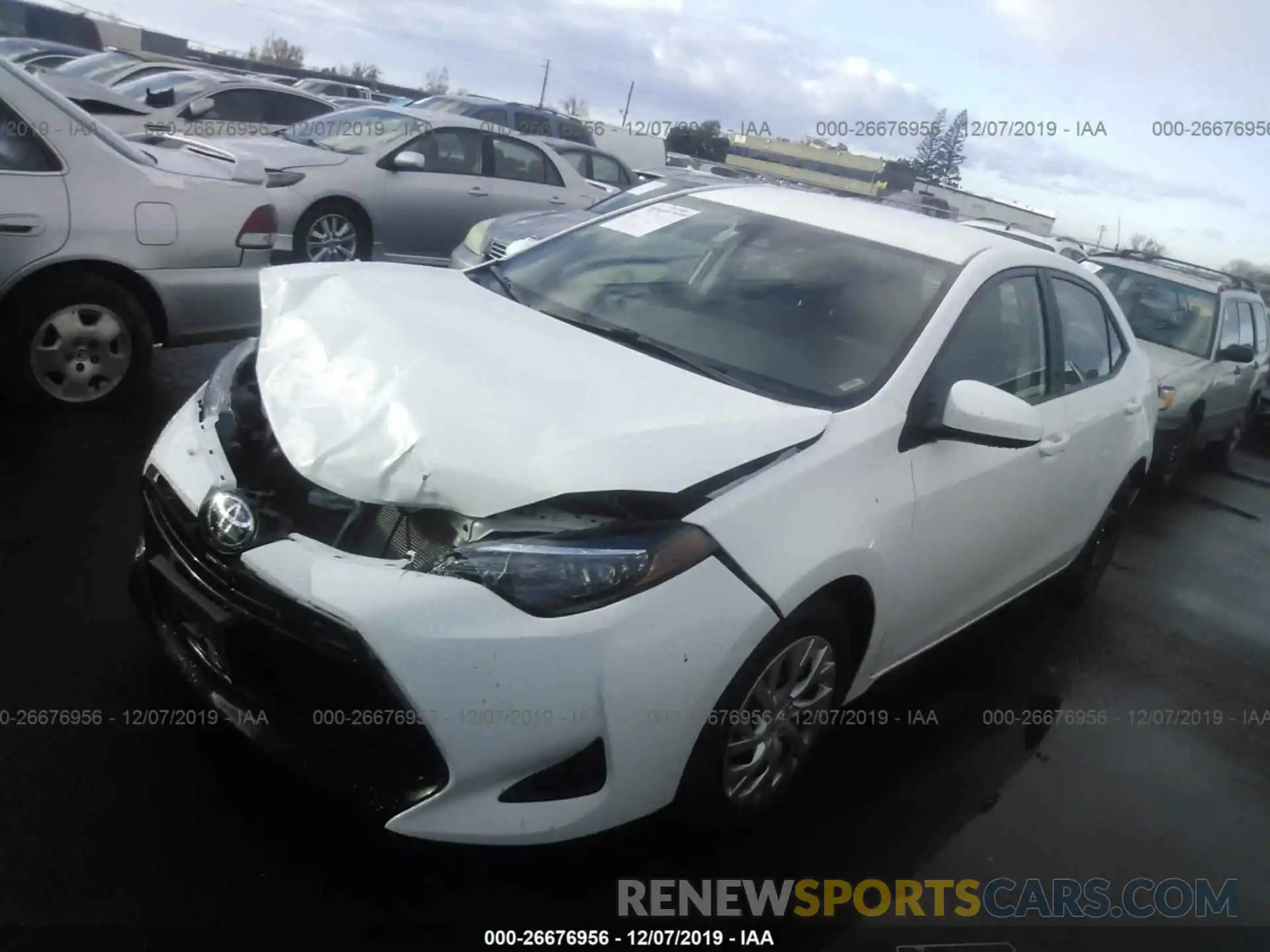 2 Photograph of a damaged car 5YFBURHE7KP920377 TOYOTA COROLLA 2019