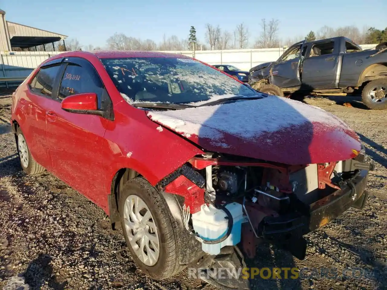 1 Photograph of a damaged car 5YFBURHE7KP920475 TOYOTA COROLLA 2019