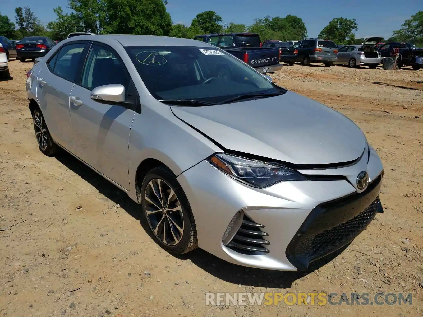 1 Photograph of a damaged car 5YFBURHE7KP921478 TOYOTA COROLLA 2019