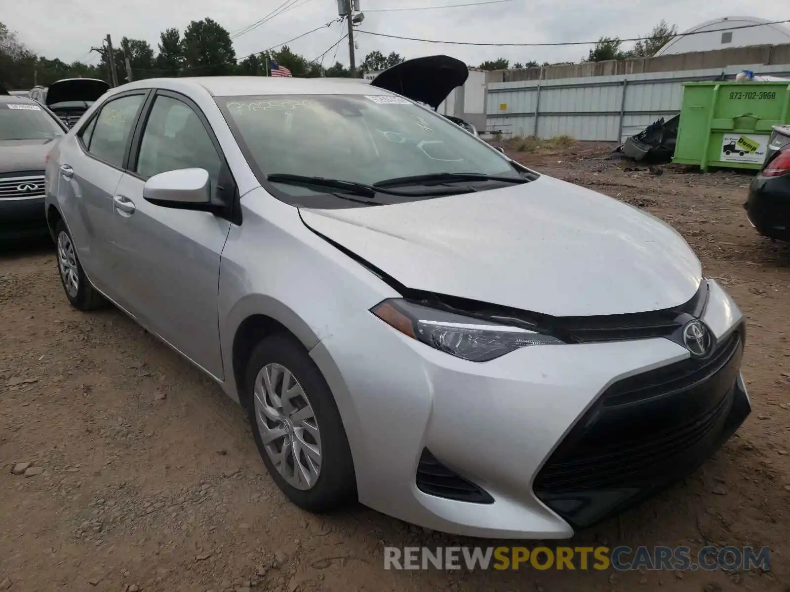 1 Photograph of a damaged car 5YFBURHE7KP921710 TOYOTA COROLLA 2019