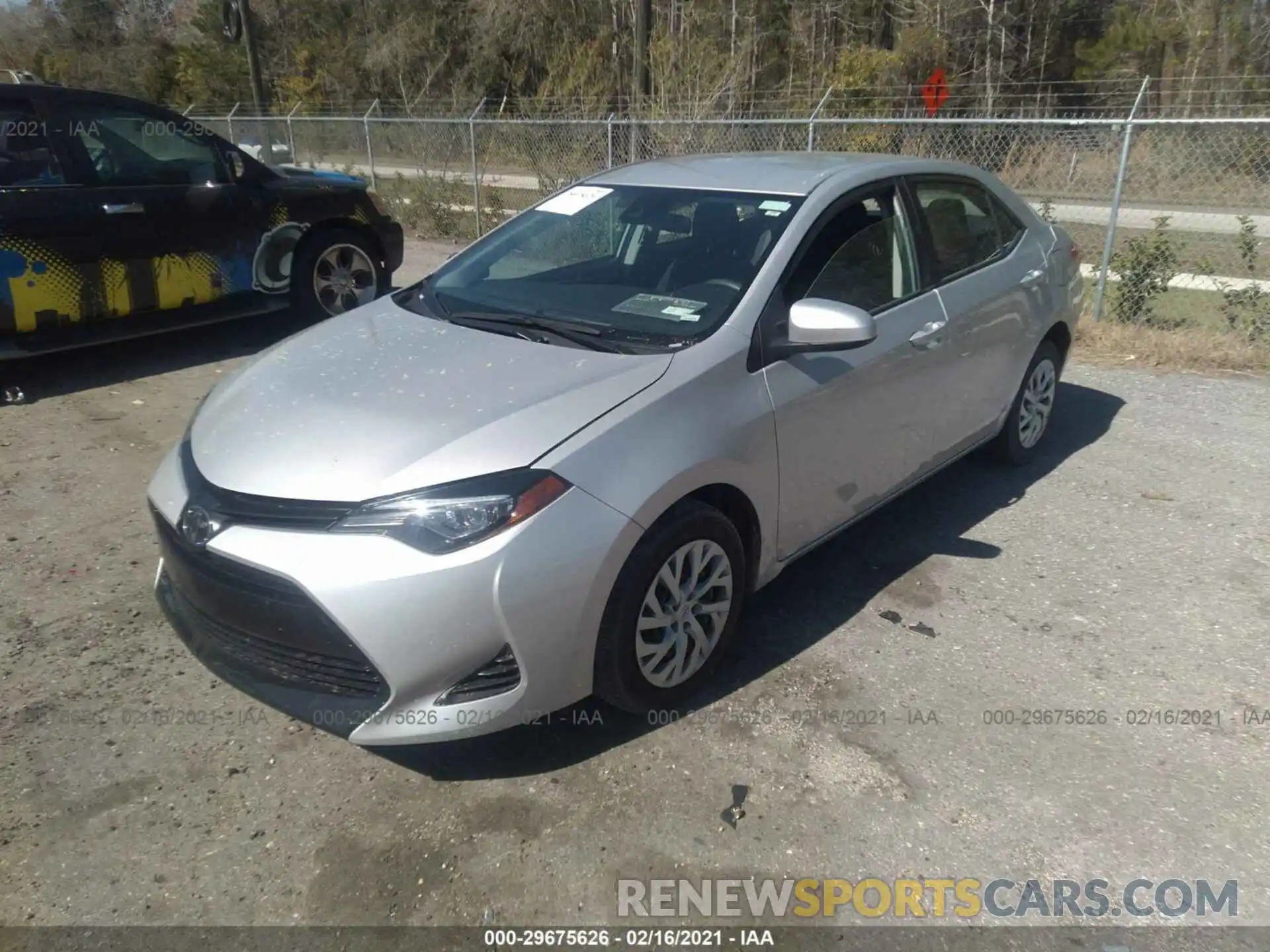 2 Photograph of a damaged car 5YFBURHE7KP921836 TOYOTA COROLLA 2019