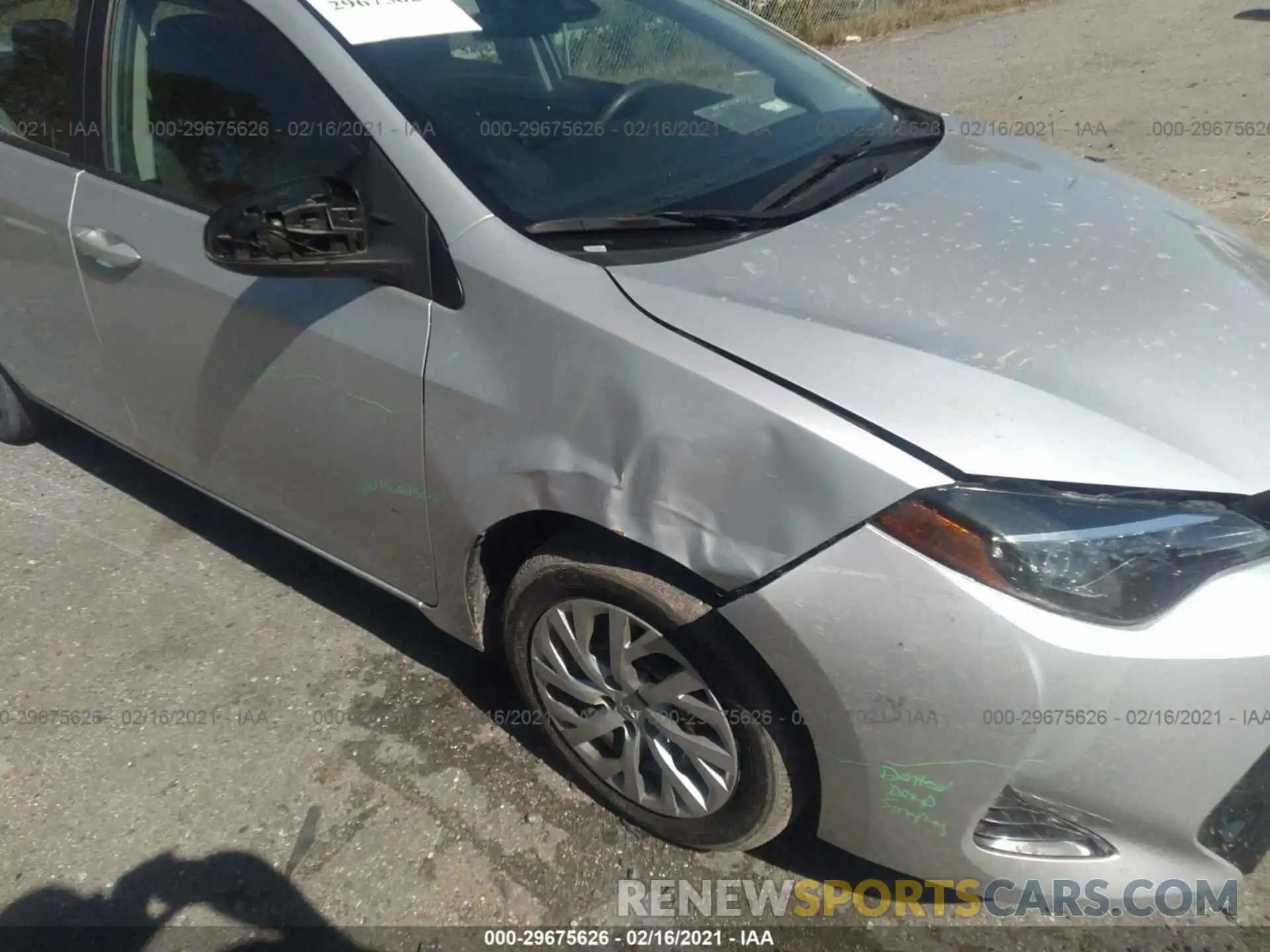 6 Photograph of a damaged car 5YFBURHE7KP921836 TOYOTA COROLLA 2019