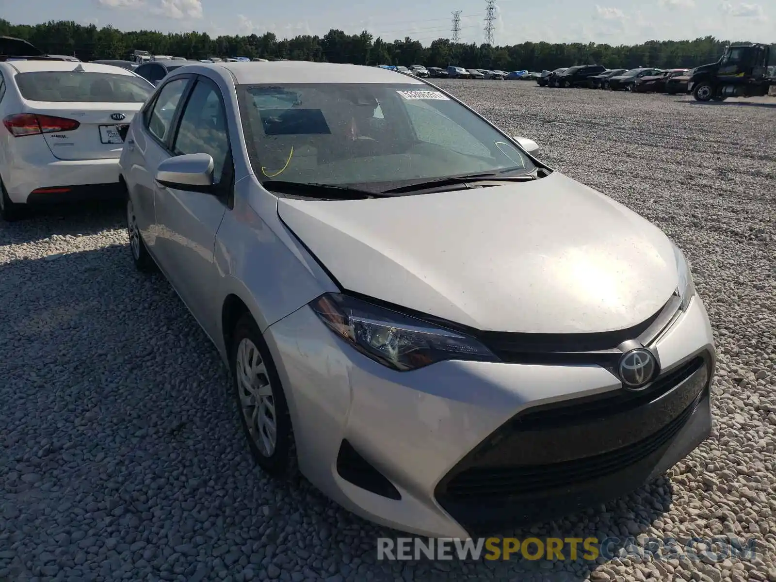 1 Photograph of a damaged car 5YFBURHE7KP922453 TOYOTA COROLLA 2019