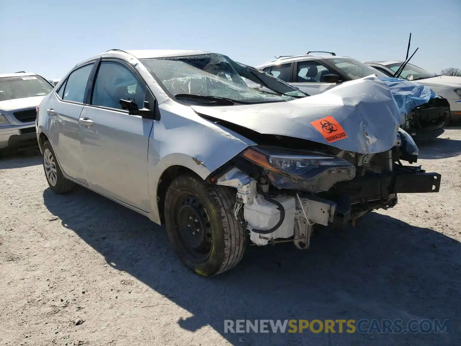 1 Photograph of a damaged car 5YFBURHE7KP922551 TOYOTA COROLLA 2019