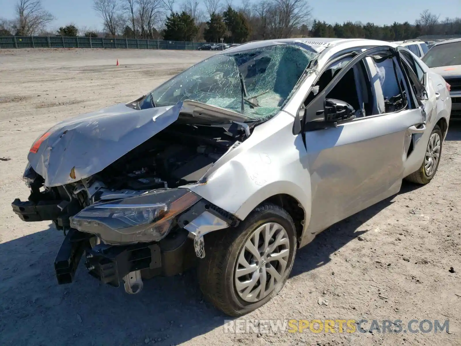 2 Photograph of a damaged car 5YFBURHE7KP922551 TOYOTA COROLLA 2019