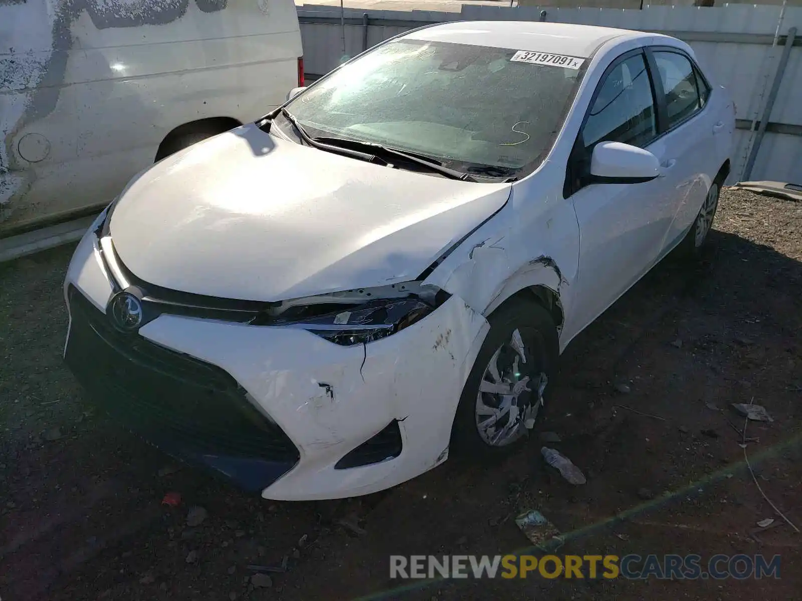 2 Photograph of a damaged car 5YFBURHE7KP922646 TOYOTA COROLLA 2019