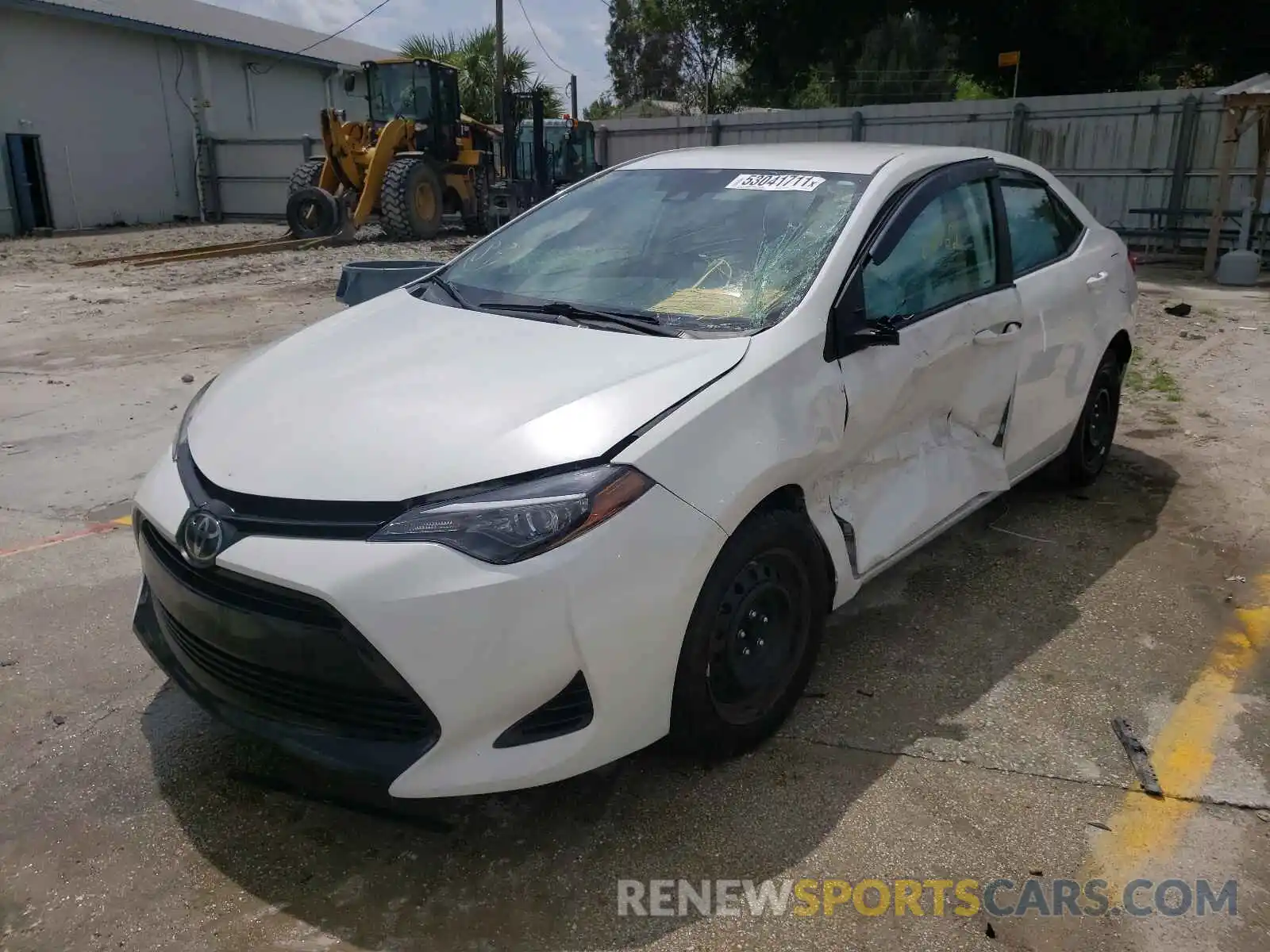 2 Photograph of a damaged car 5YFBURHE7KP923327 TOYOTA COROLLA 2019