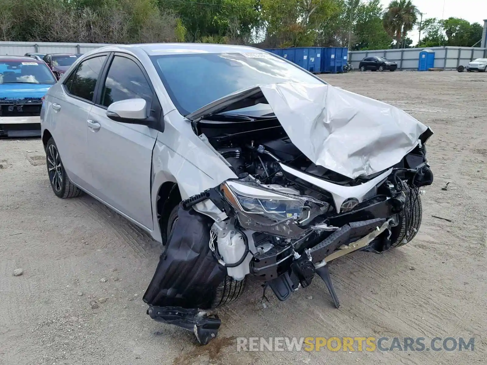 1 Photograph of a damaged car 5YFBURHE7KP923571 TOYOTA COROLLA 2019