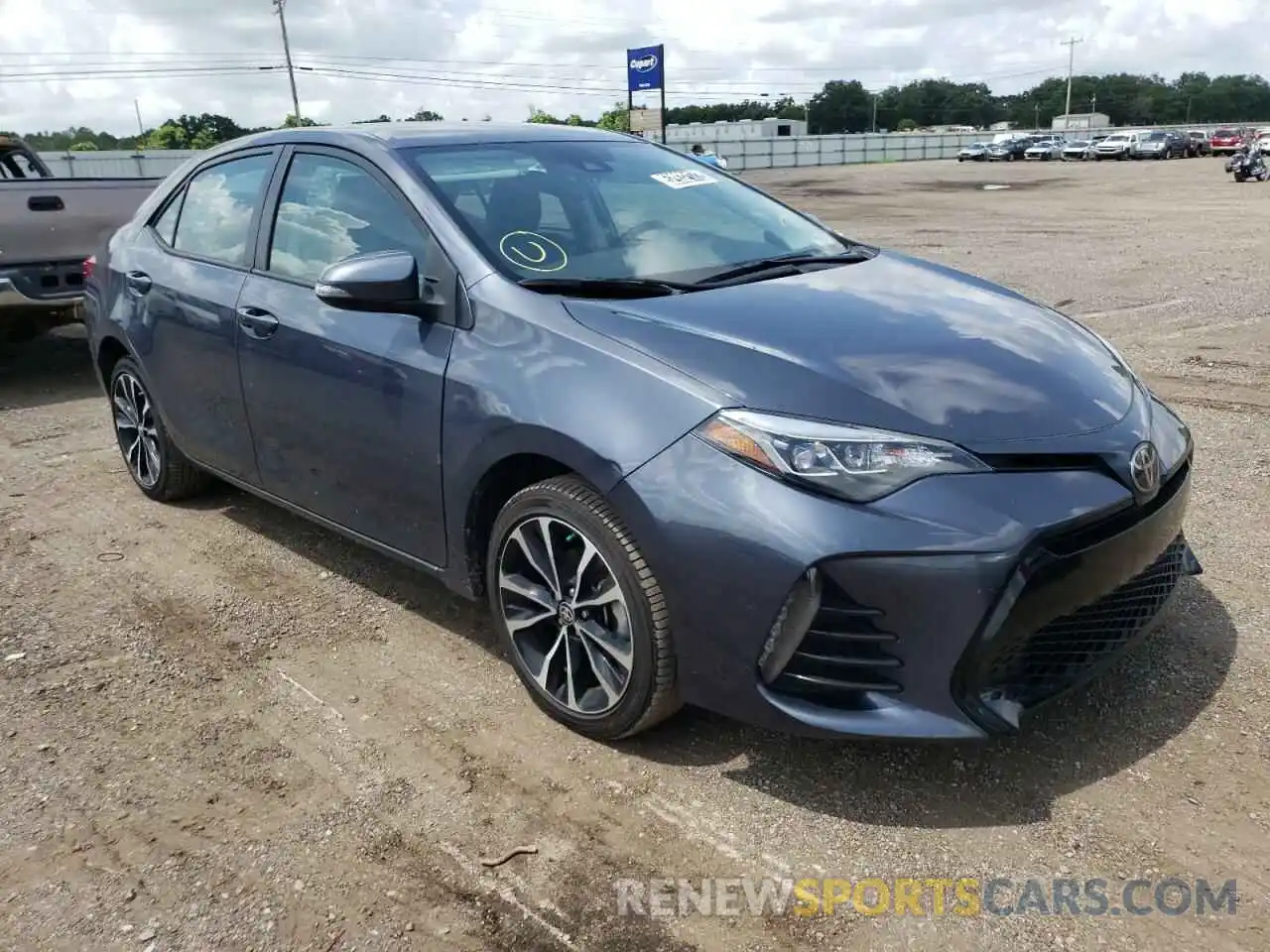 1 Photograph of a damaged car 5YFBURHE7KP923599 TOYOTA COROLLA 2019