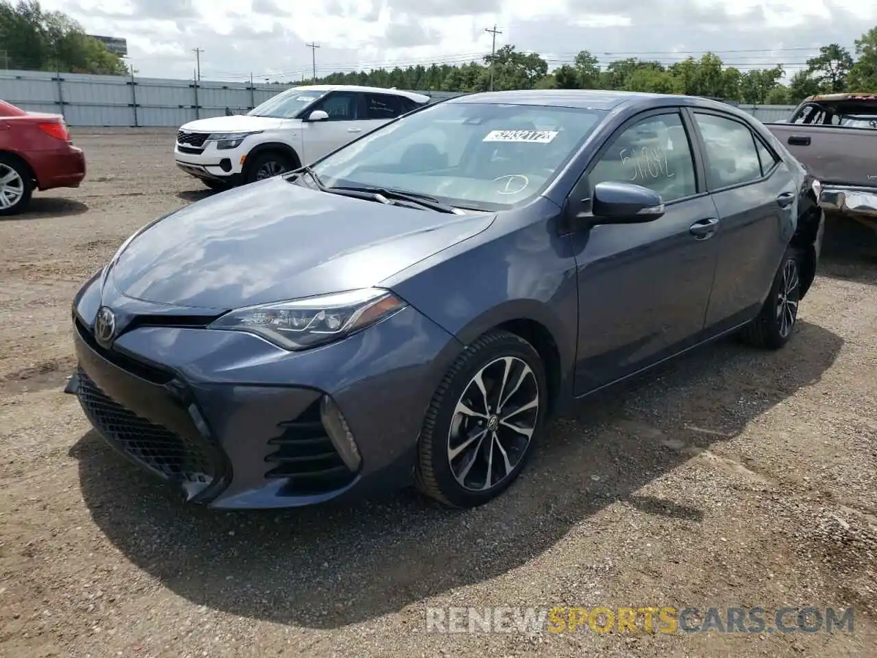 2 Photograph of a damaged car 5YFBURHE7KP923599 TOYOTA COROLLA 2019