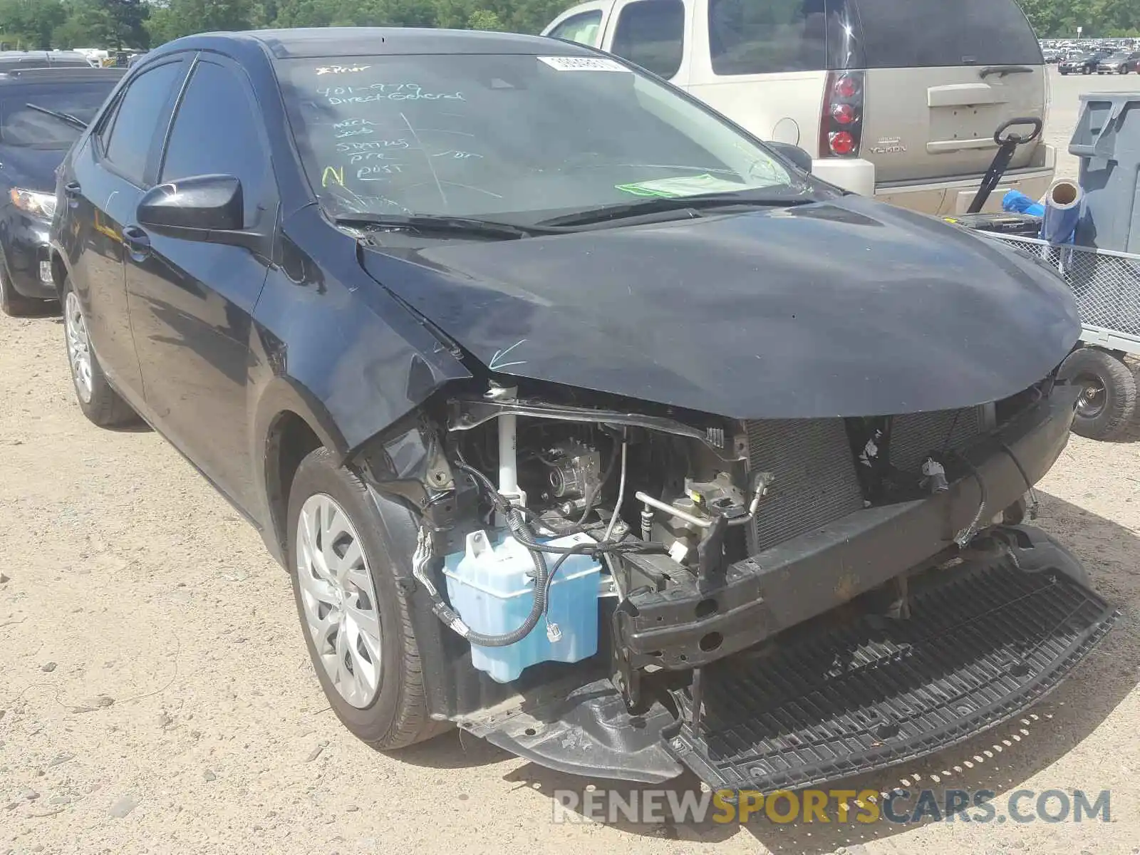 1 Photograph of a damaged car 5YFBURHE7KP923800 TOYOTA COROLLA 2019