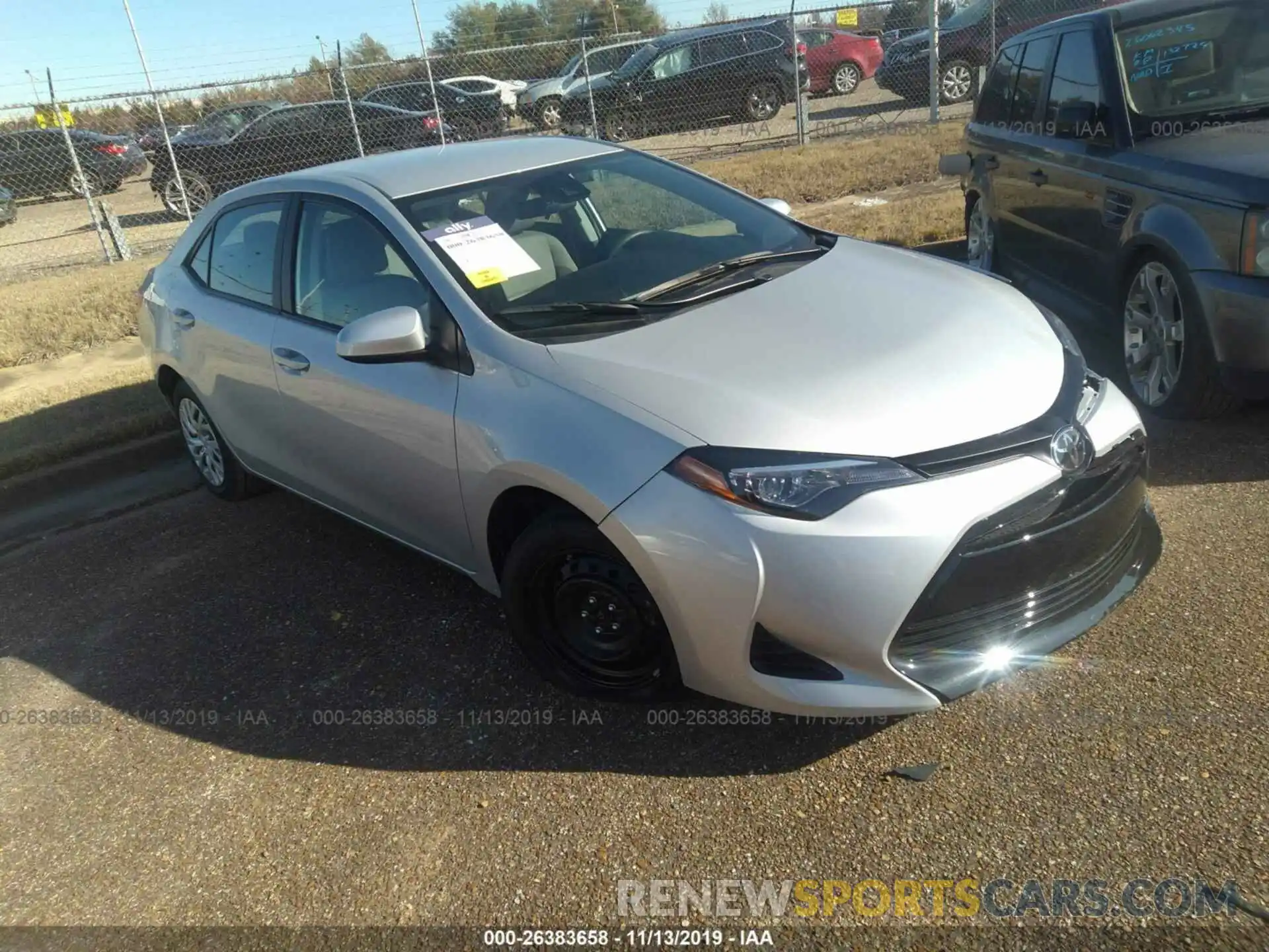 1 Photograph of a damaged car 5YFBURHE7KP923859 TOYOTA COROLLA 2019