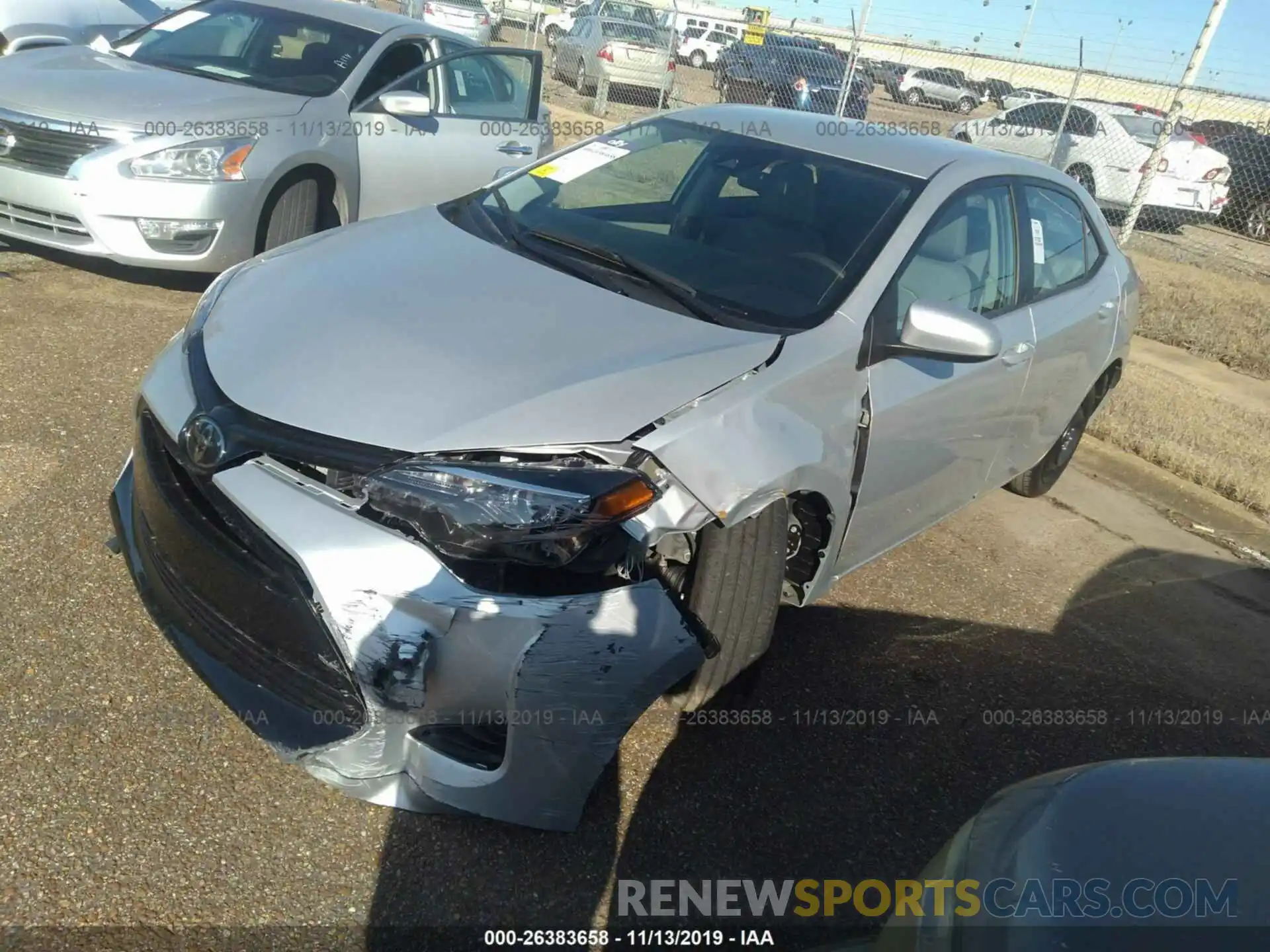 2 Photograph of a damaged car 5YFBURHE7KP923859 TOYOTA COROLLA 2019