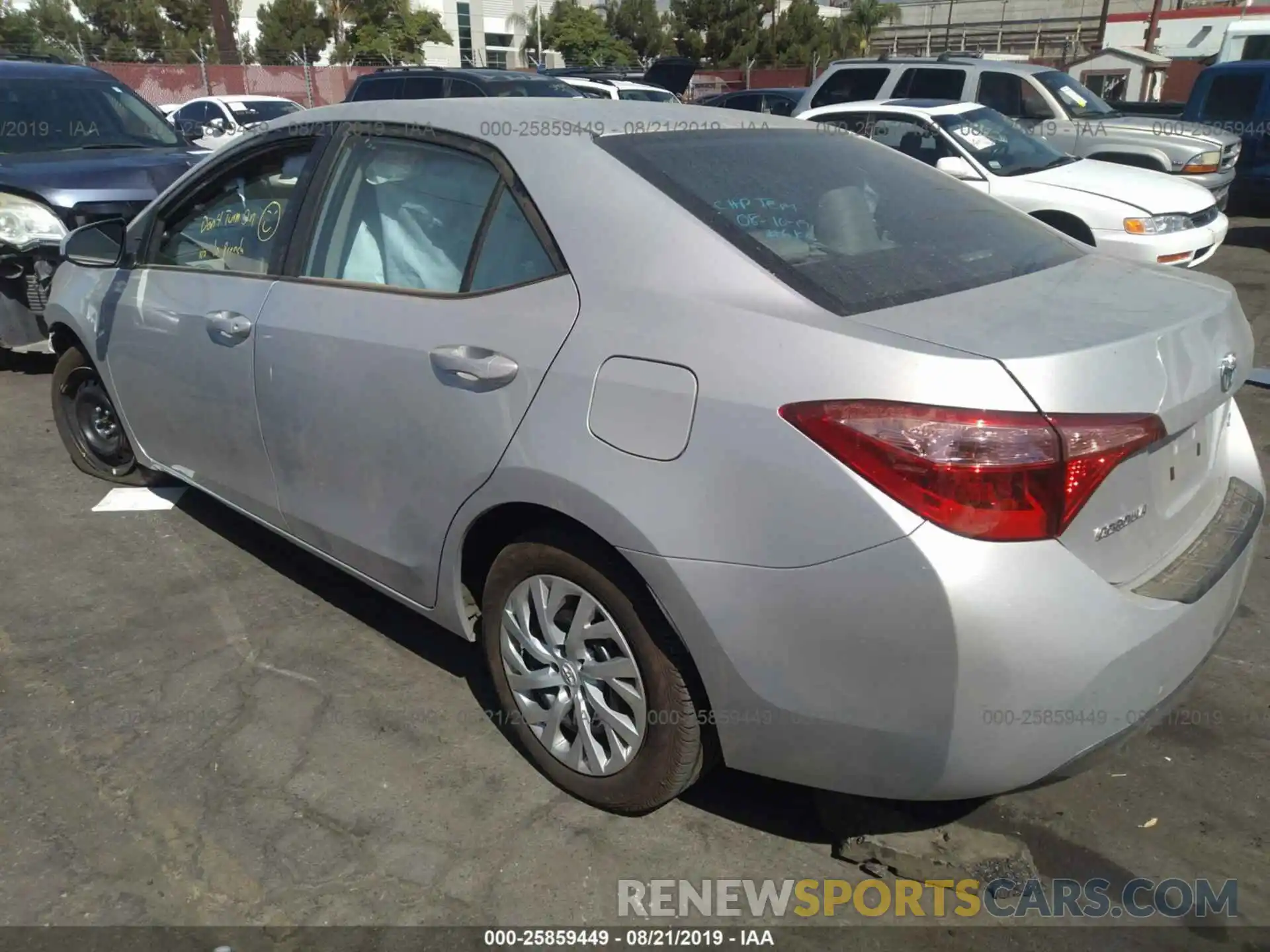 3 Photograph of a damaged car 5YFBURHE7KP923893 TOYOTA COROLLA 2019