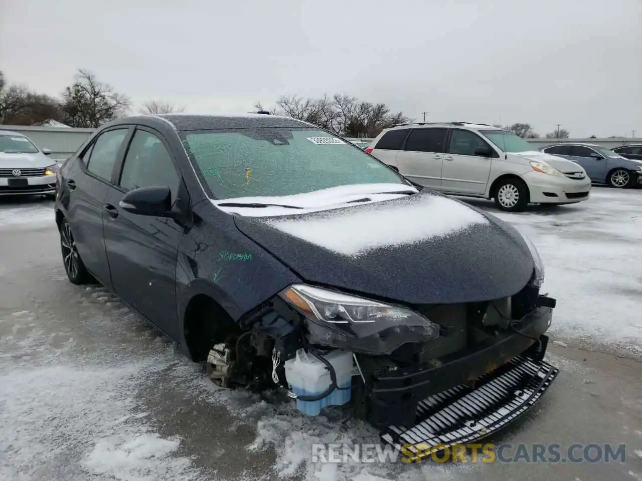 1 Photograph of a damaged car 5YFBURHE7KP923943 TOYOTA COROLLA 2019