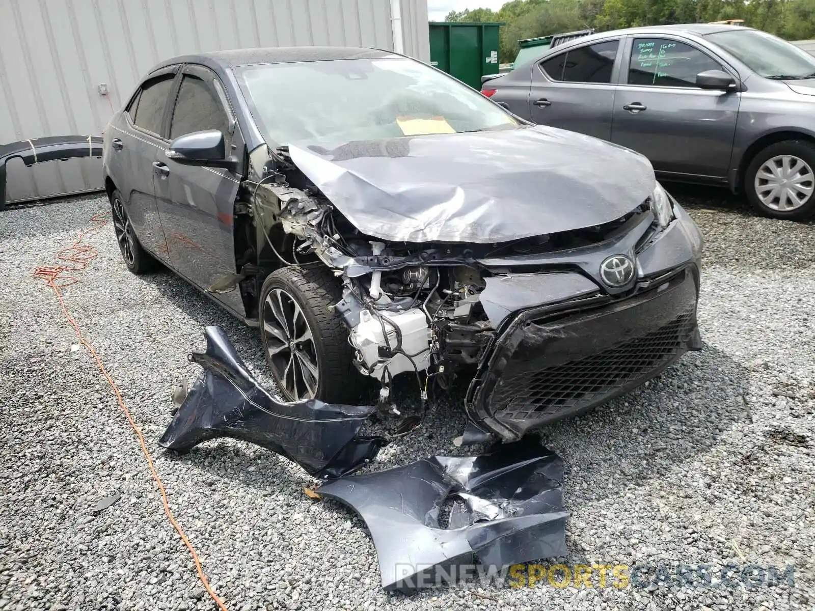 1 Photograph of a damaged car 5YFBURHE7KP924073 TOYOTA COROLLA 2019