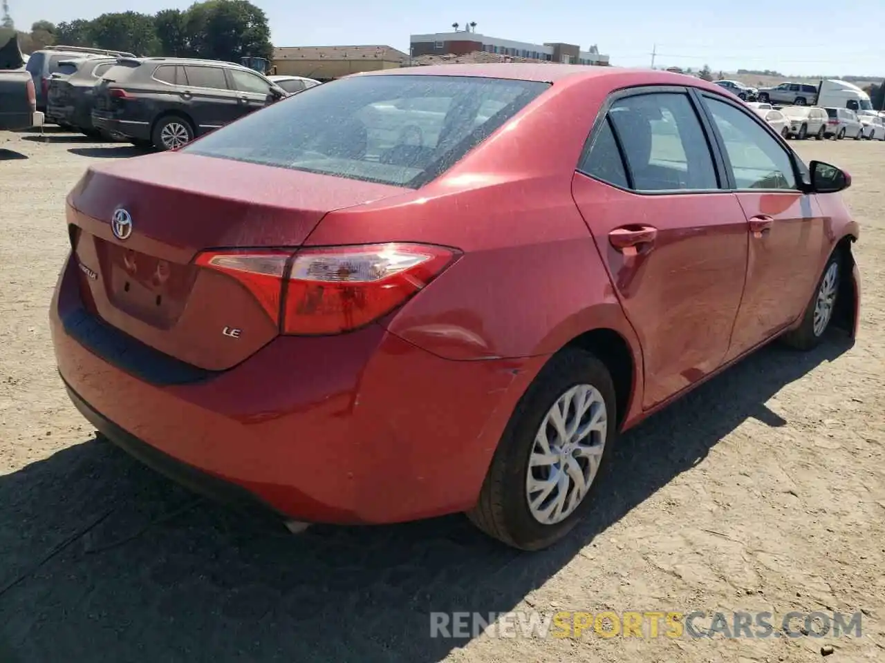 4 Photograph of a damaged car 5YFBURHE7KP924347 TOYOTA COROLLA 2019