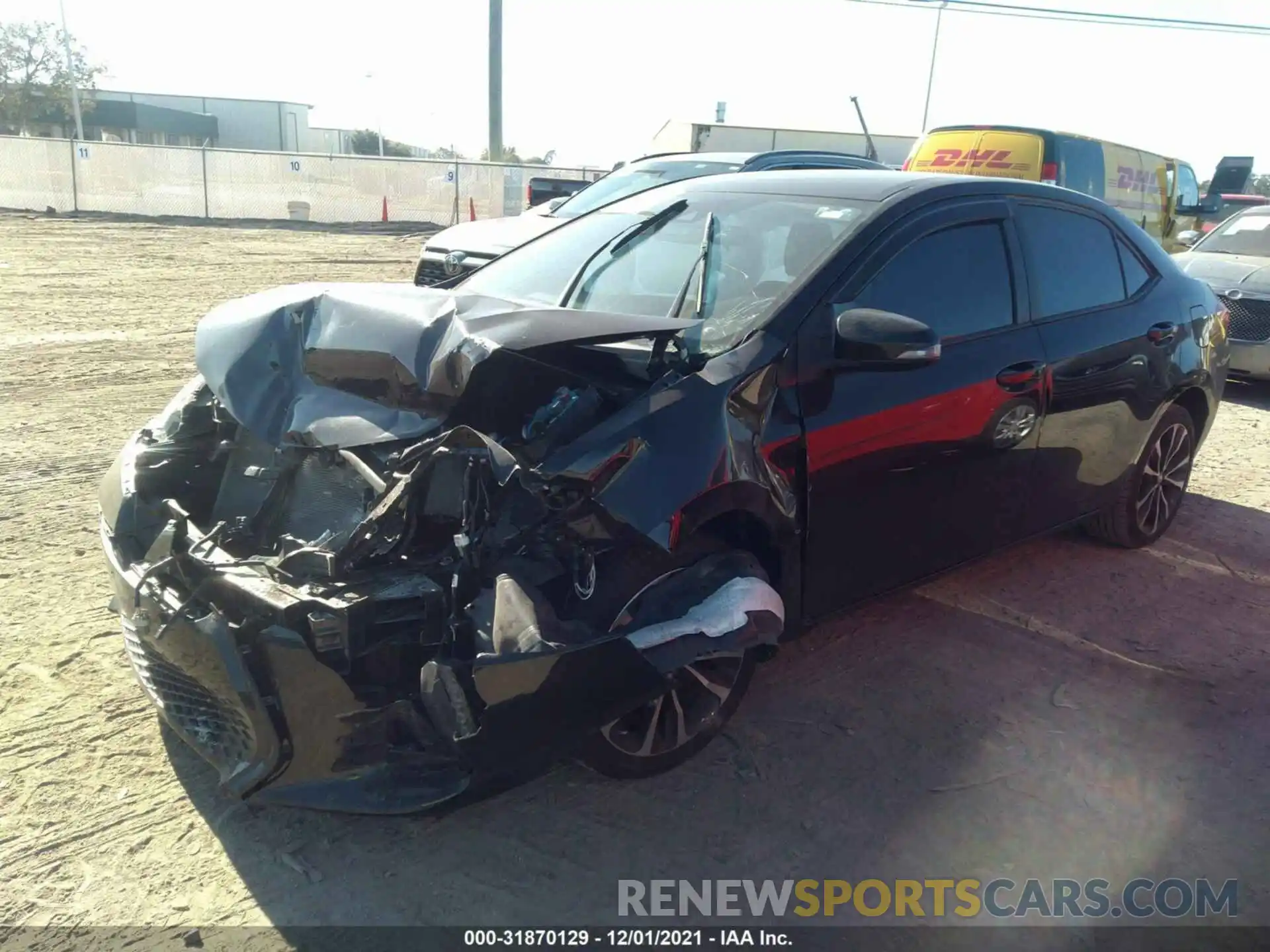 2 Photograph of a damaged car 5YFBURHE7KP924526 TOYOTA COROLLA 2019