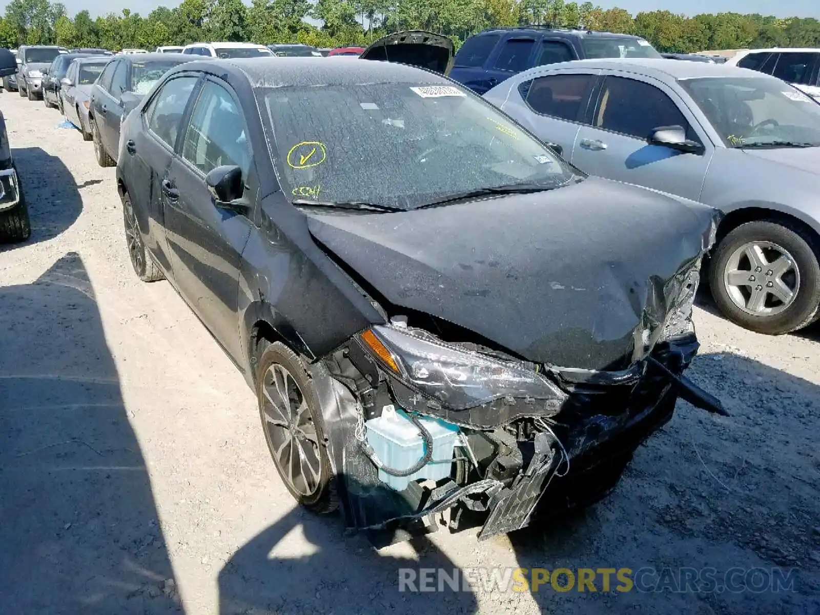 1 Photograph of a damaged car 5YFBURHE7KP924624 TOYOTA COROLLA 2019