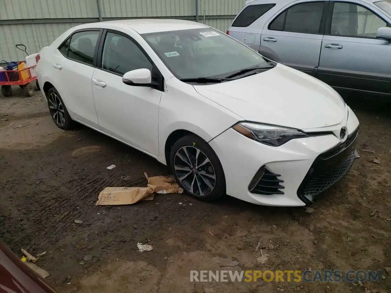 1 Photograph of a damaged car 5YFBURHE7KP924767 TOYOTA COROLLA 2019