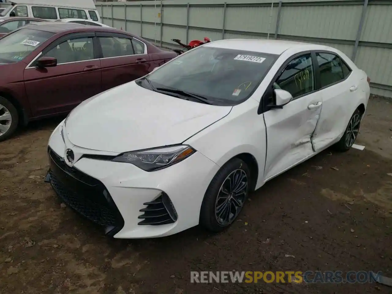 2 Photograph of a damaged car 5YFBURHE7KP924767 TOYOTA COROLLA 2019