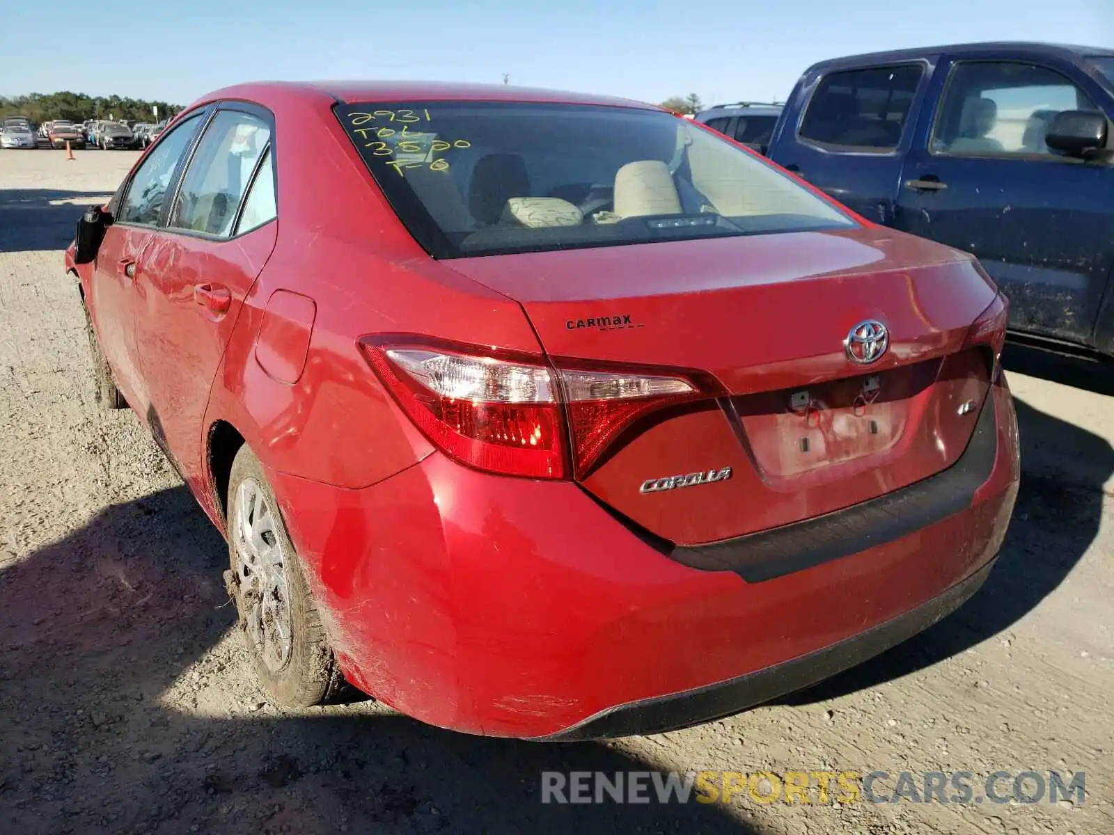 3 Photograph of a damaged car 5YFBURHE7KP924817 TOYOTA COROLLA 2019