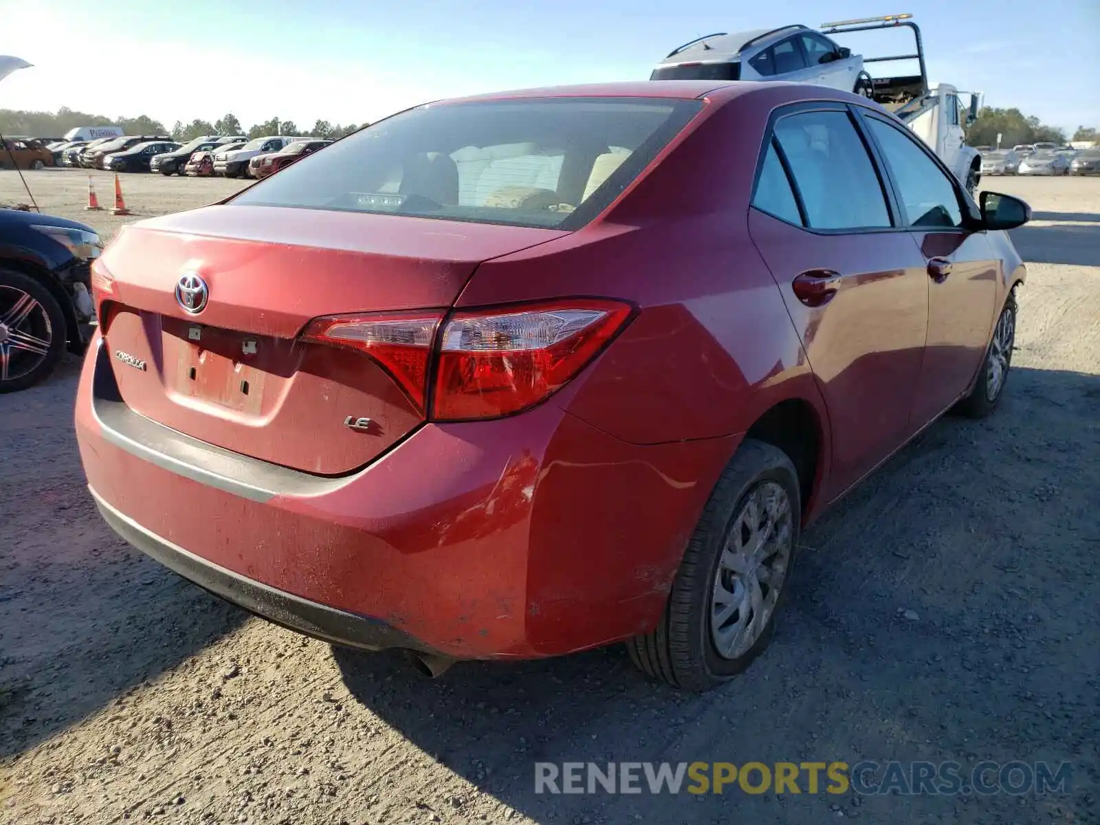 4 Photograph of a damaged car 5YFBURHE7KP924817 TOYOTA COROLLA 2019