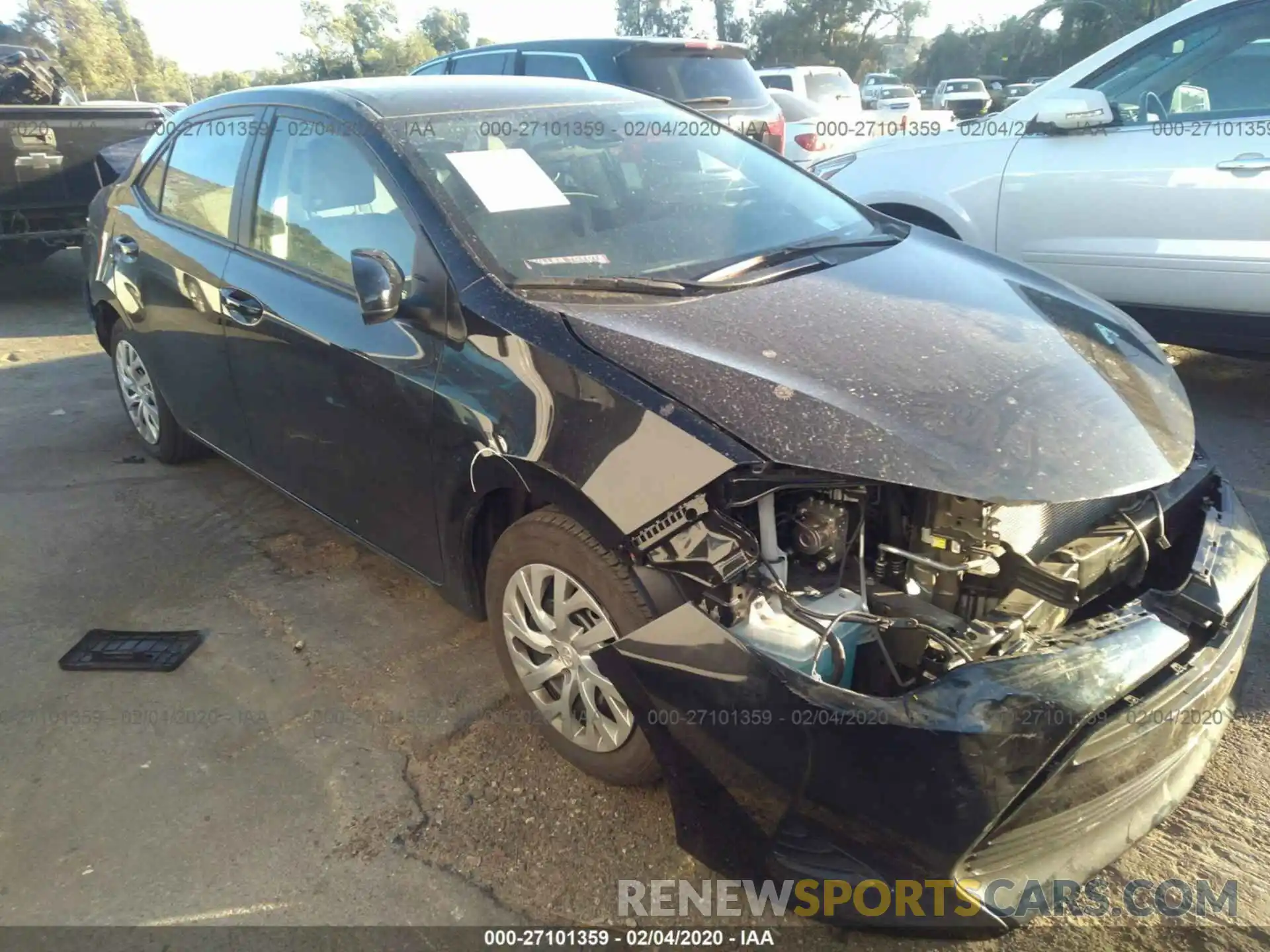 1 Photograph of a damaged car 5YFBURHE7KP924851 TOYOTA COROLLA 2019