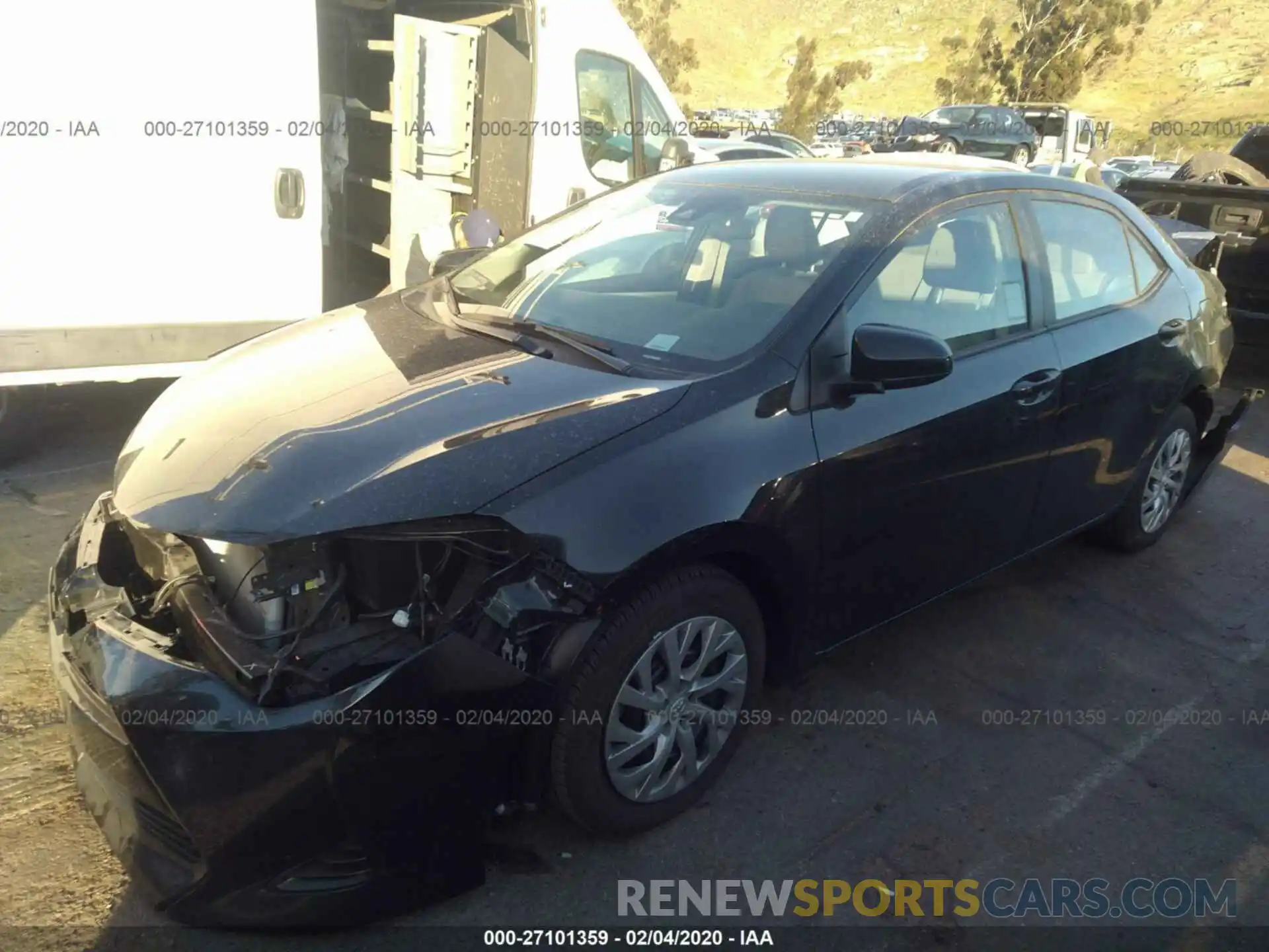 2 Photograph of a damaged car 5YFBURHE7KP924851 TOYOTA COROLLA 2019