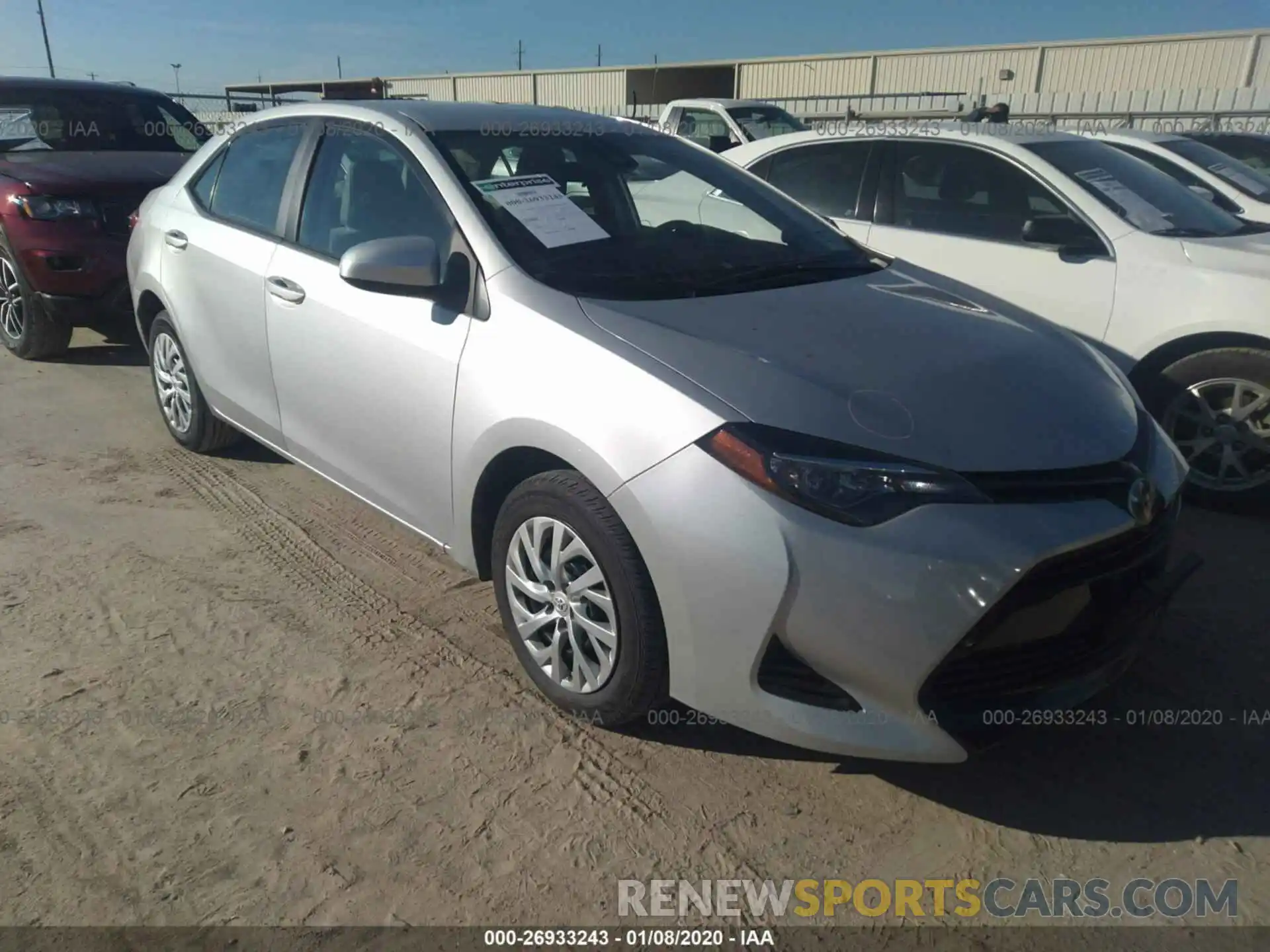 1 Photograph of a damaged car 5YFBURHE7KP924932 TOYOTA COROLLA 2019